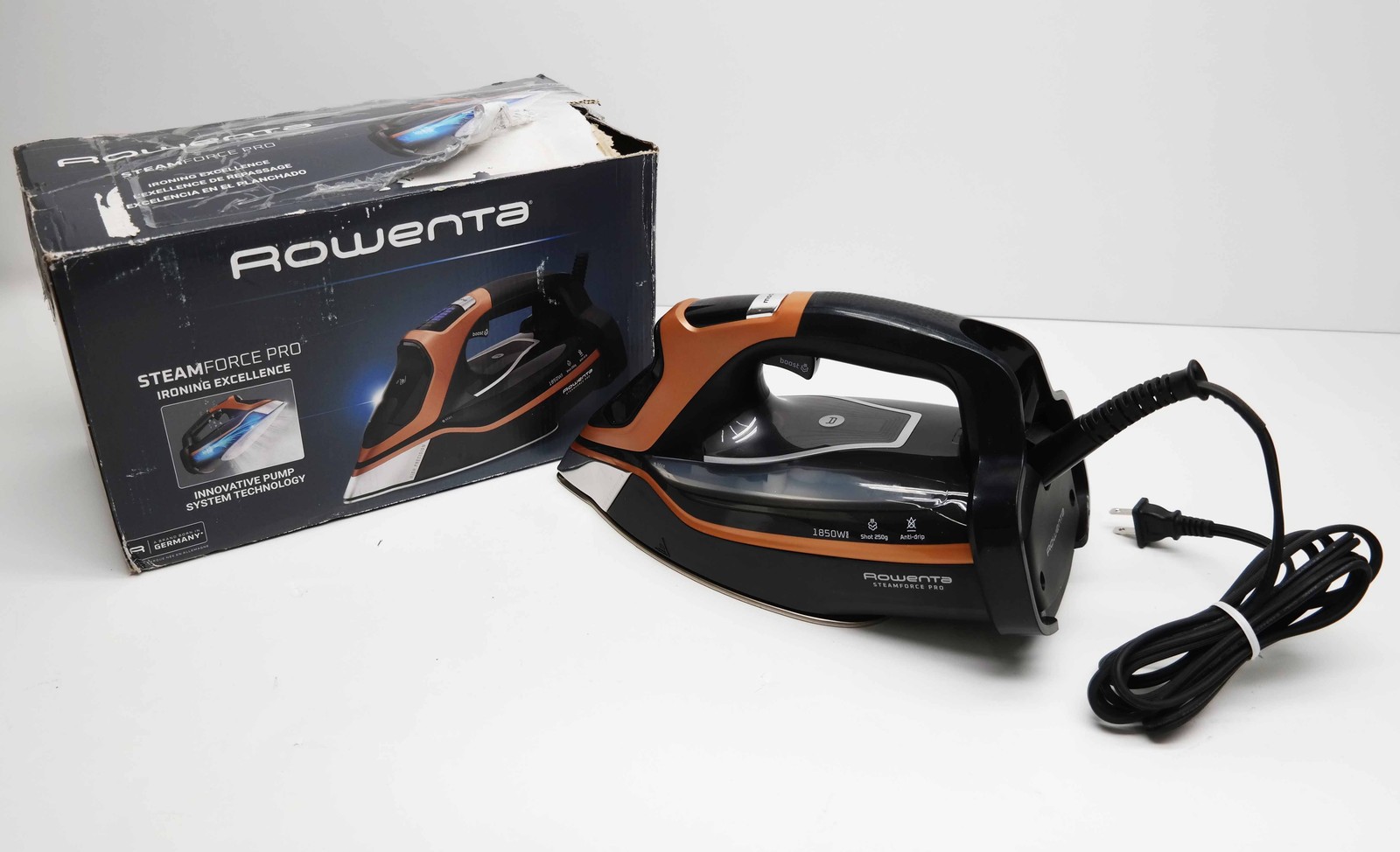 Rowenta DW9580 Steam Force Pro Steam Iron For Clothes 1850 Watts