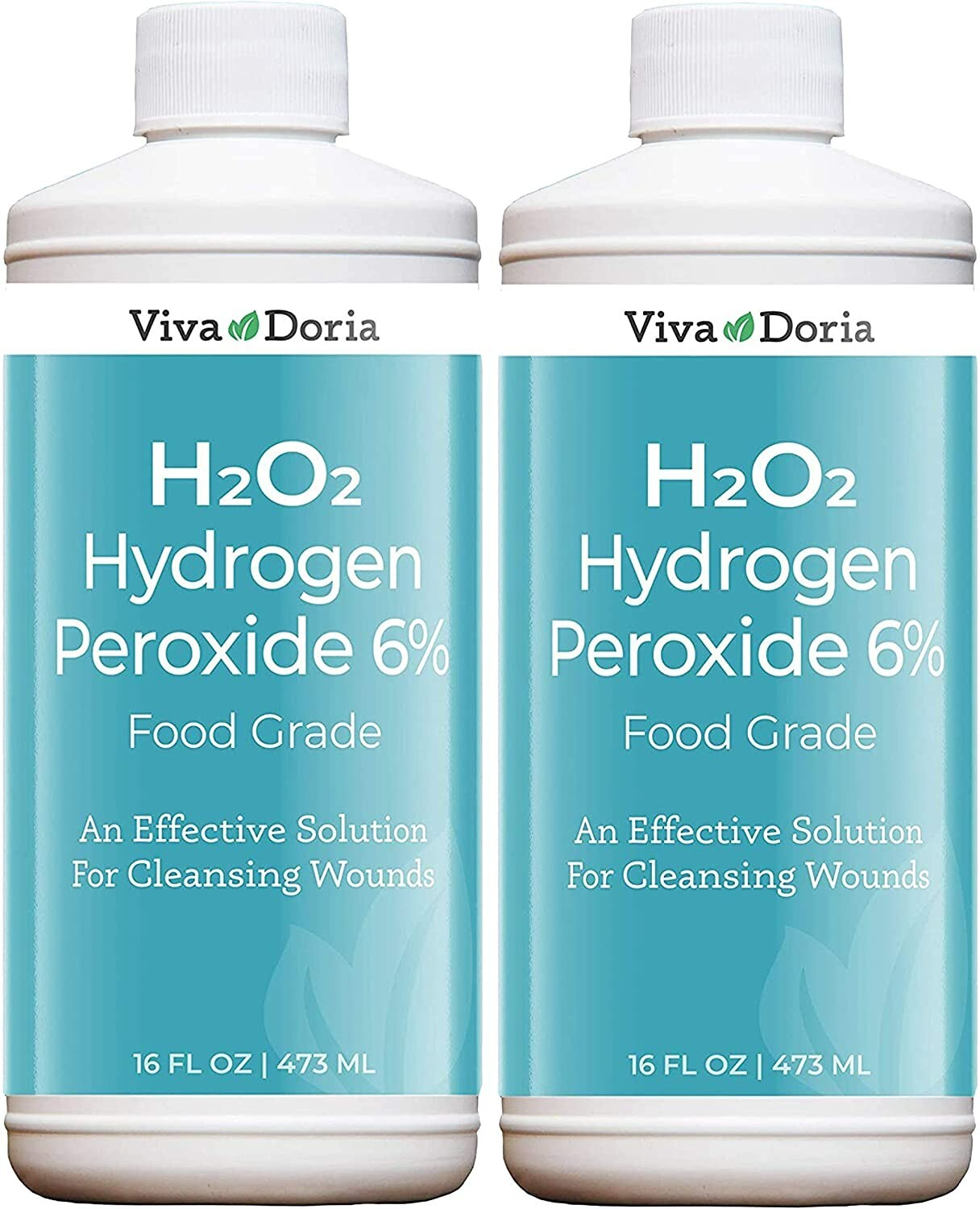 Viva Doria Hydrogen Peroxide 6%, Food Grade, 16 Fluid Ounce (Pack of 2)