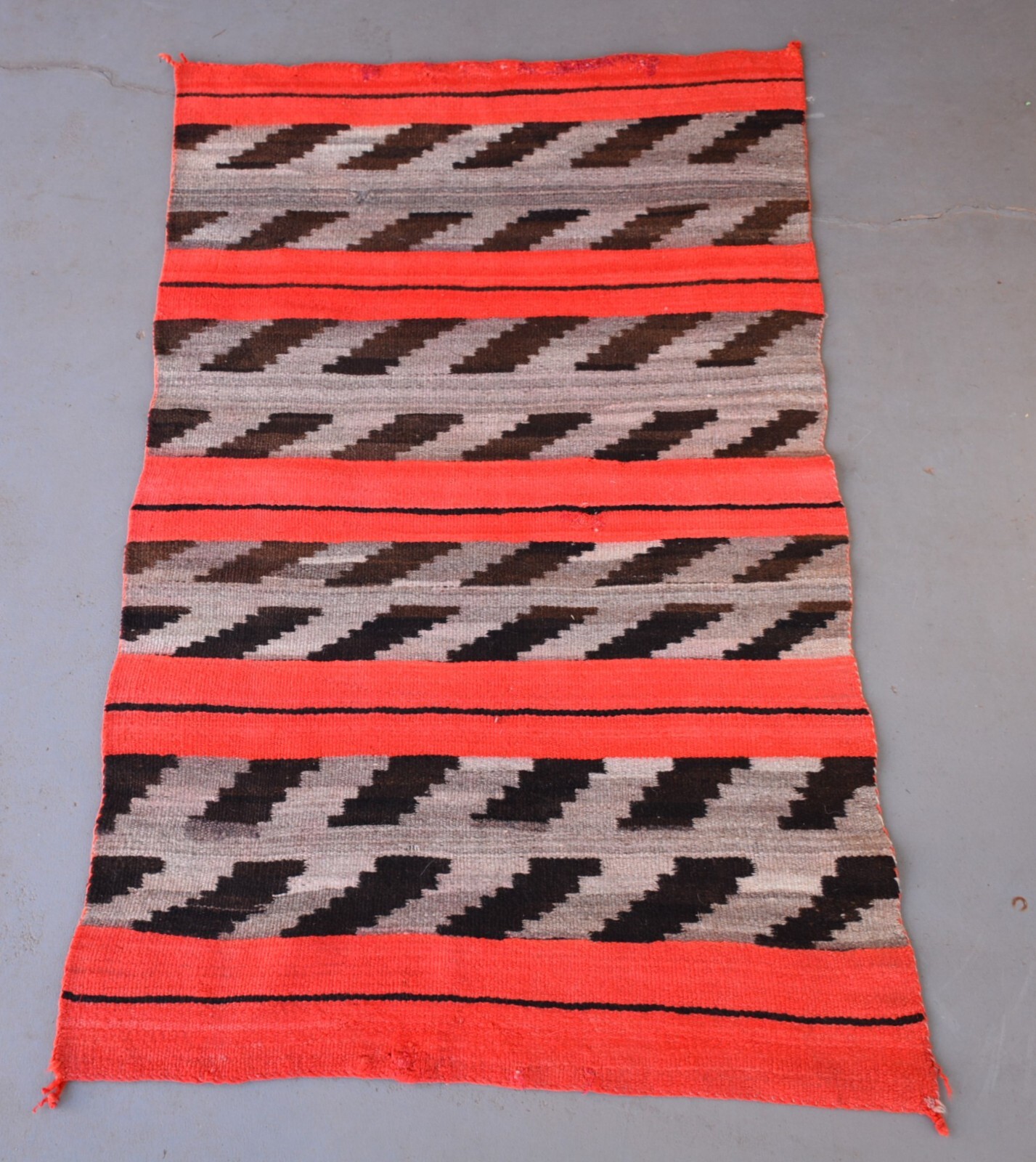 Old Navajo Child's Wearing Blanket - Circa. 1900 - Soft Wools