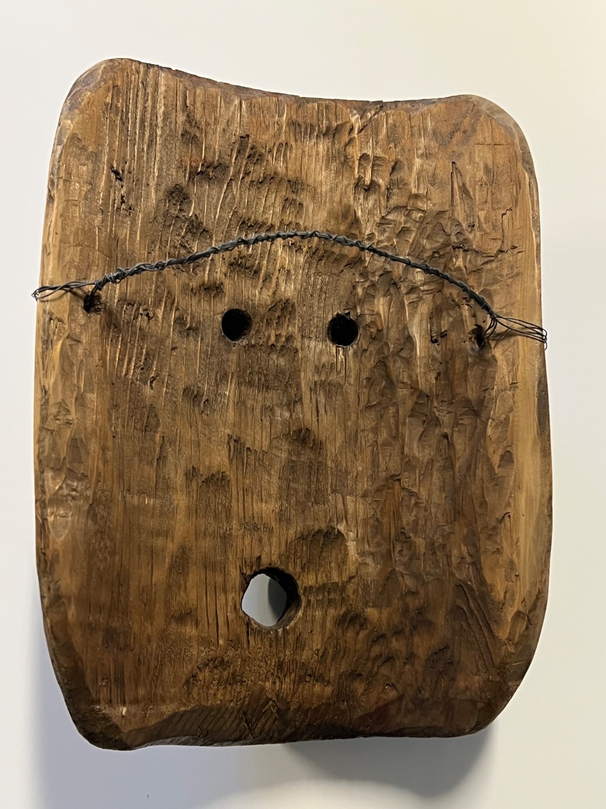 Antique Native American Hand Carved Wooden Mask; Northern Pacific Indigenous Art