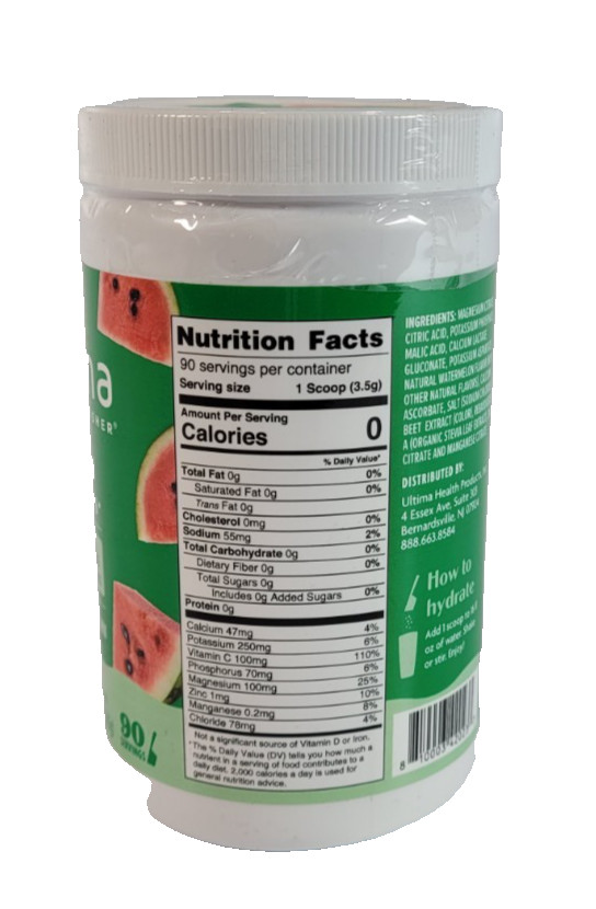 Hydration Powder 6 Key Electrolytes Vegan Keto-Friendly 90 servings EXP 09/2026