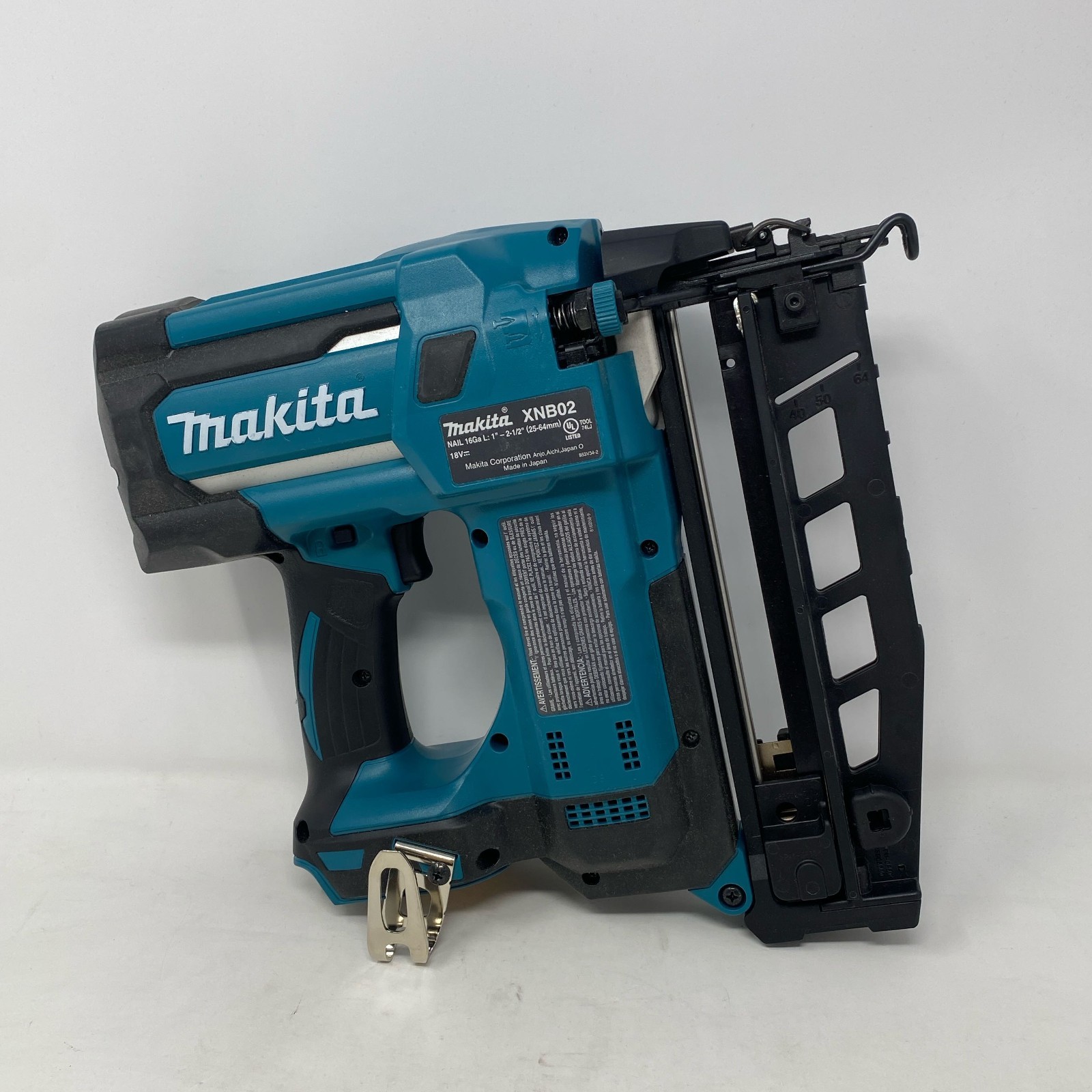 Makita 18V LXT 16Ga Straight Finish Nailer XNB02Z 2-1/2in Teal/Black