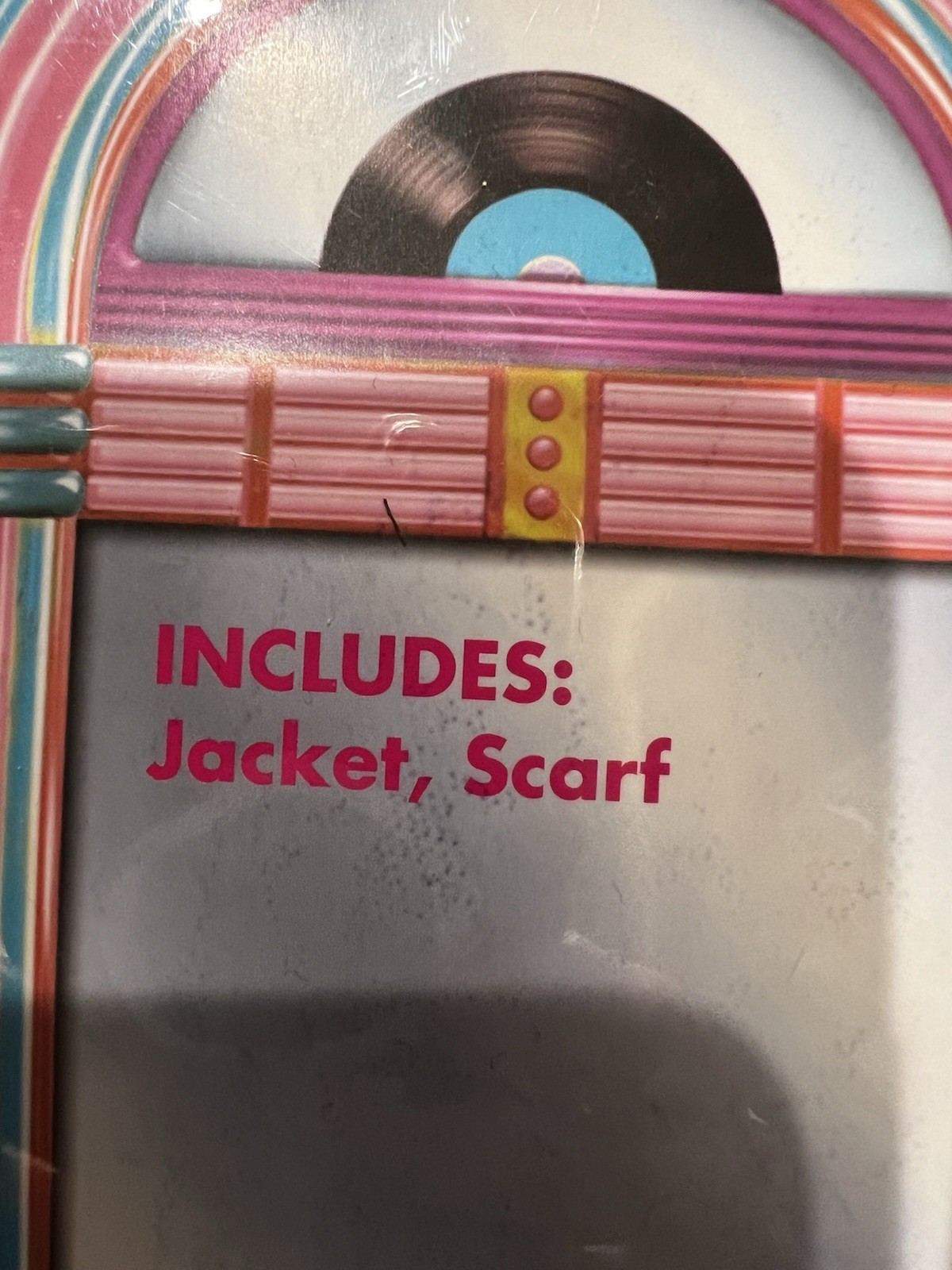 Spirit Pink Satin Sequin Poodle Jacket And Scarf 50s Adult Sz XS Halloween New