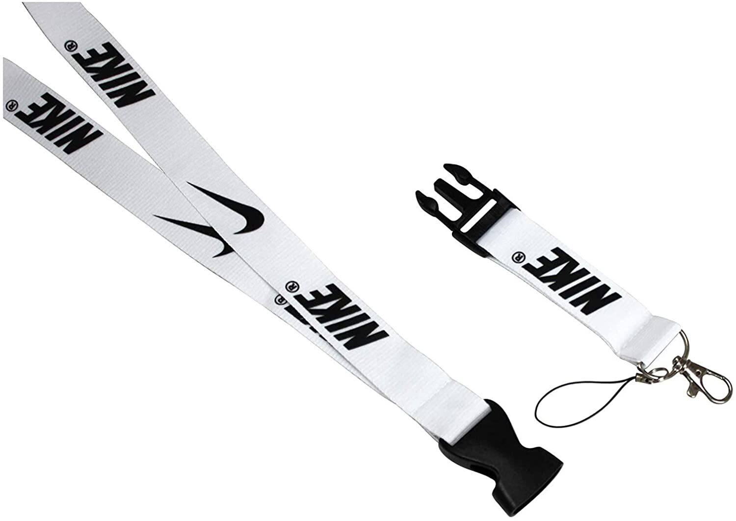 Nike 10 Pieces Set Lanyard Detachable Keychain Badge ID 10-Pack Multicolor