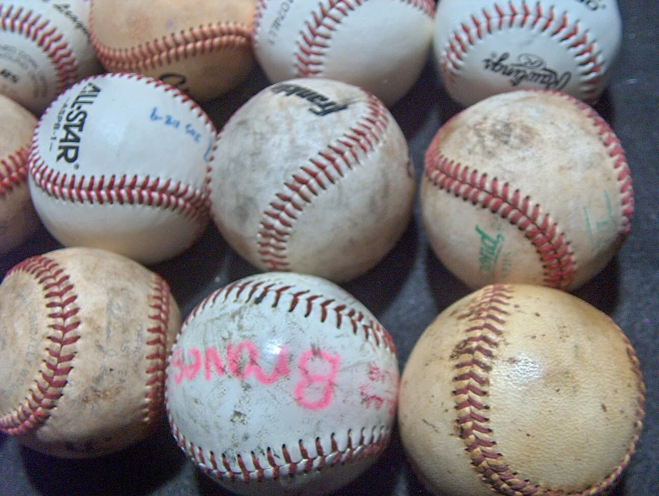 LOT OF 50 Used Baseballs Hitting Practice Balls mixed brands