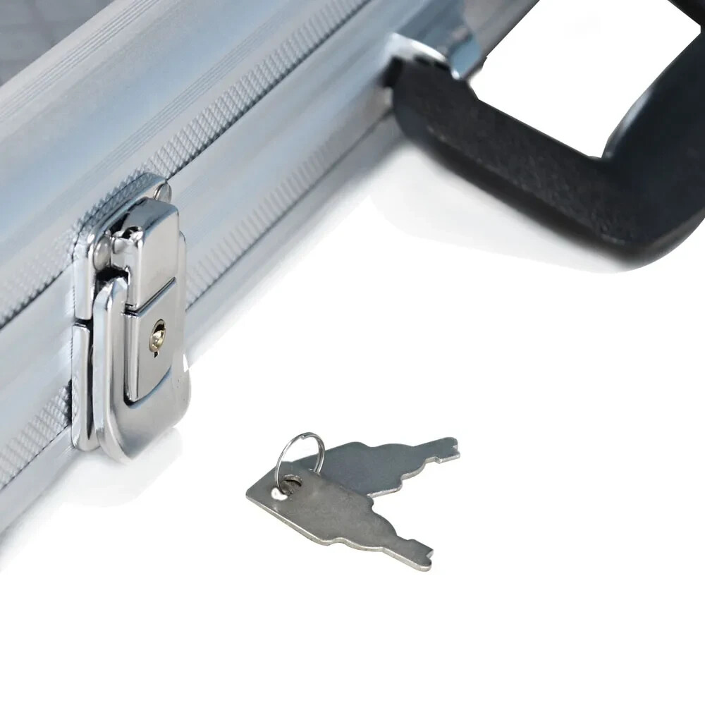 Aluminum Tempered Glass Portable Display Case - 2 Sizes Available