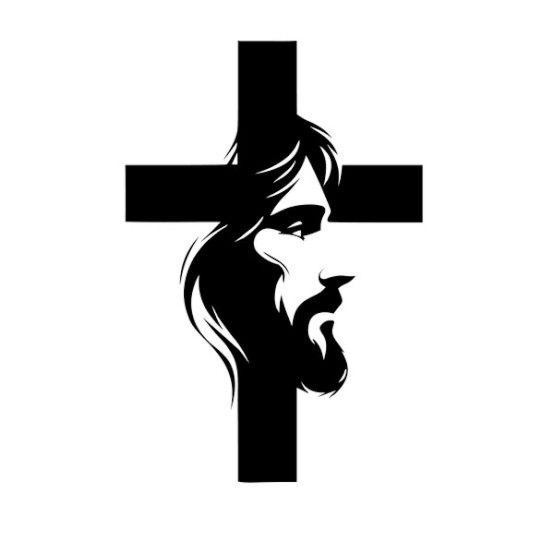 Jesus Cross Wall Art Stencil for Religious Home Decor - StencilAir