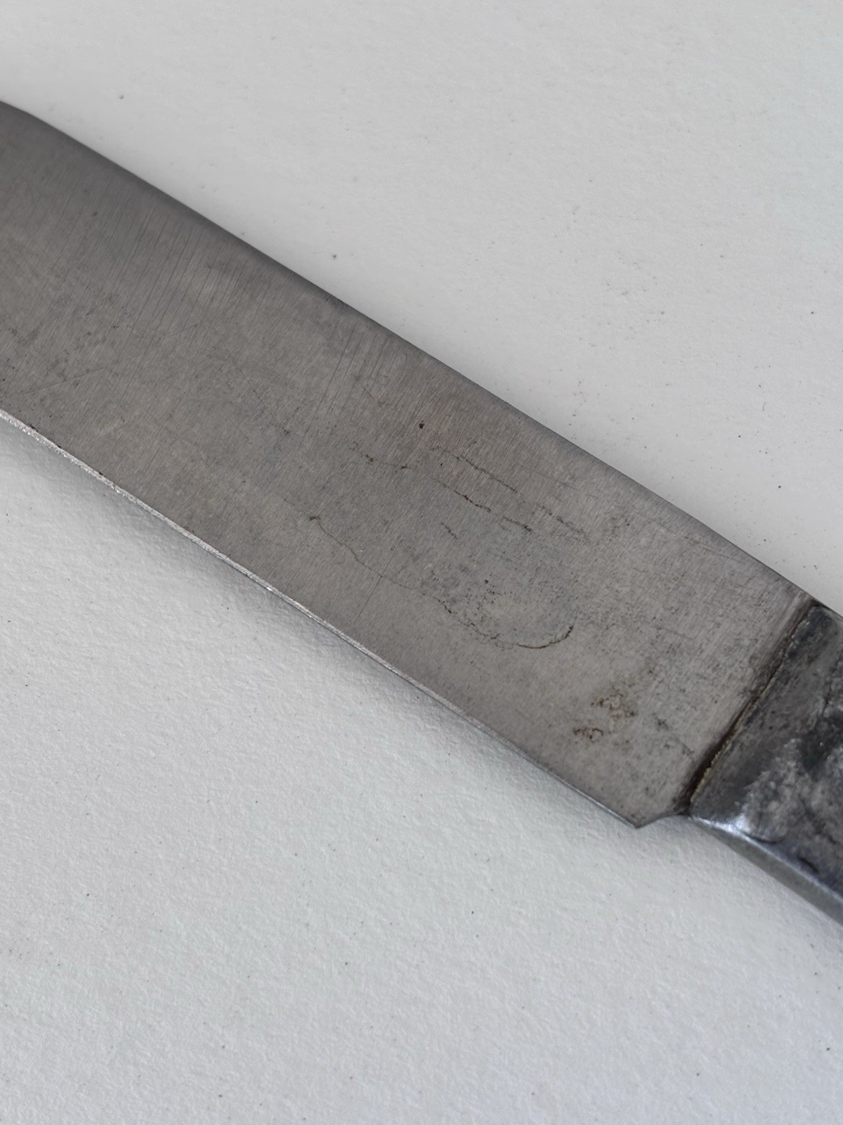 NICE -Vintage US Military Mess Kit Stainless Knife Handle Utensil L. F. & C 1945