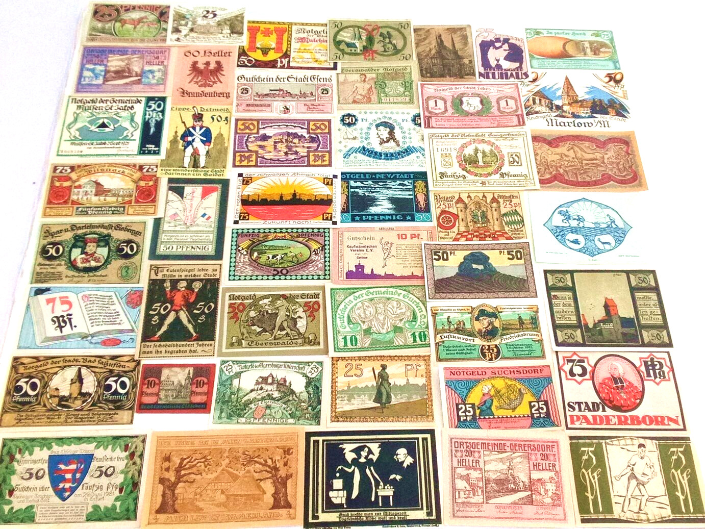 LOT(S) of 10 DIFF HI END NOTGELD BILZ! SALE of VAST COLLECTION! VOLUME DISCOUNTS