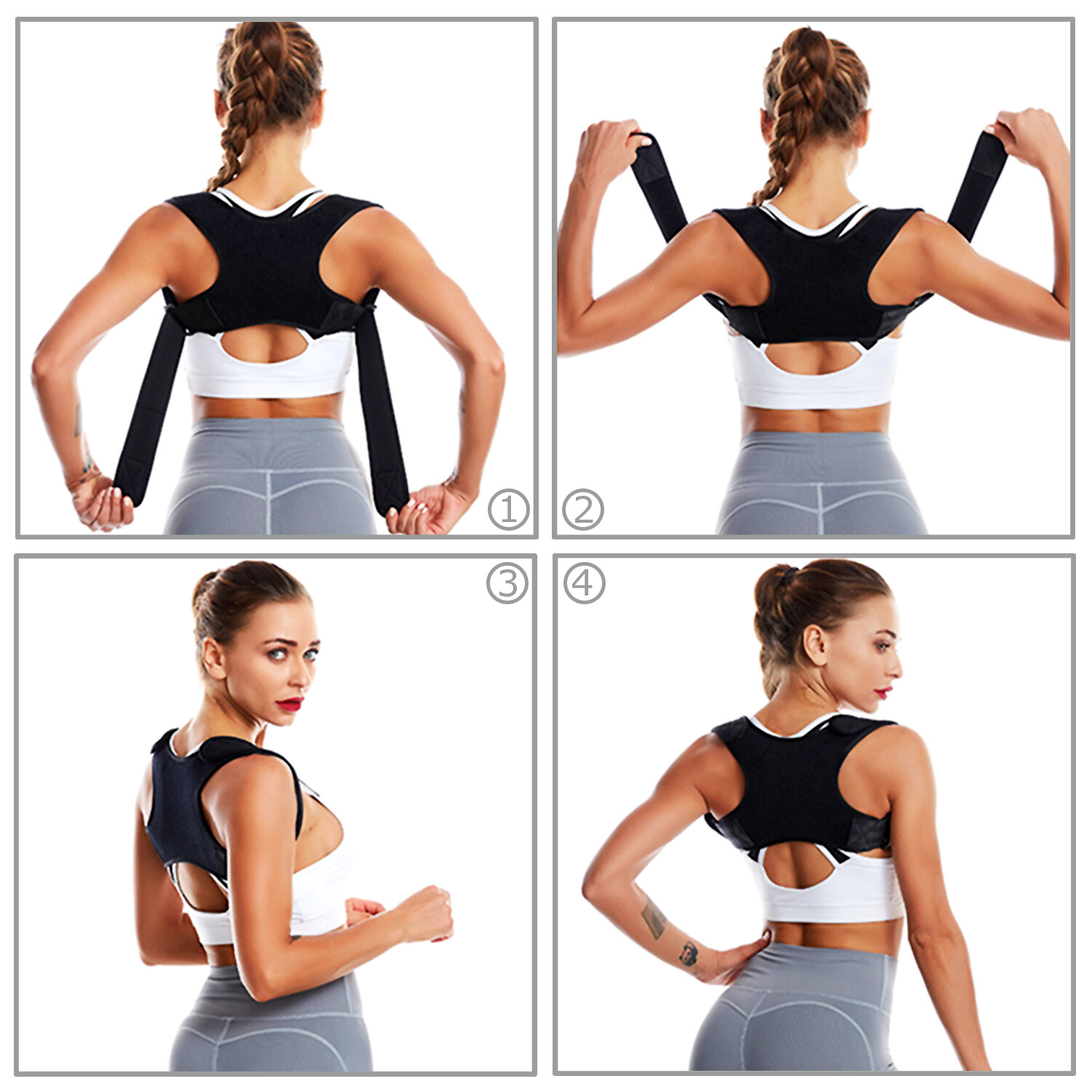 Back Posture Corrector Shoulder Straight Support Brace Belt Therapy Men Women