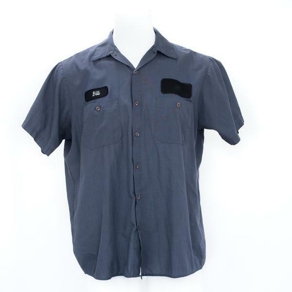 Cintas Red Kap UniFirst G&K Gray Microcheck Used Work Shirts