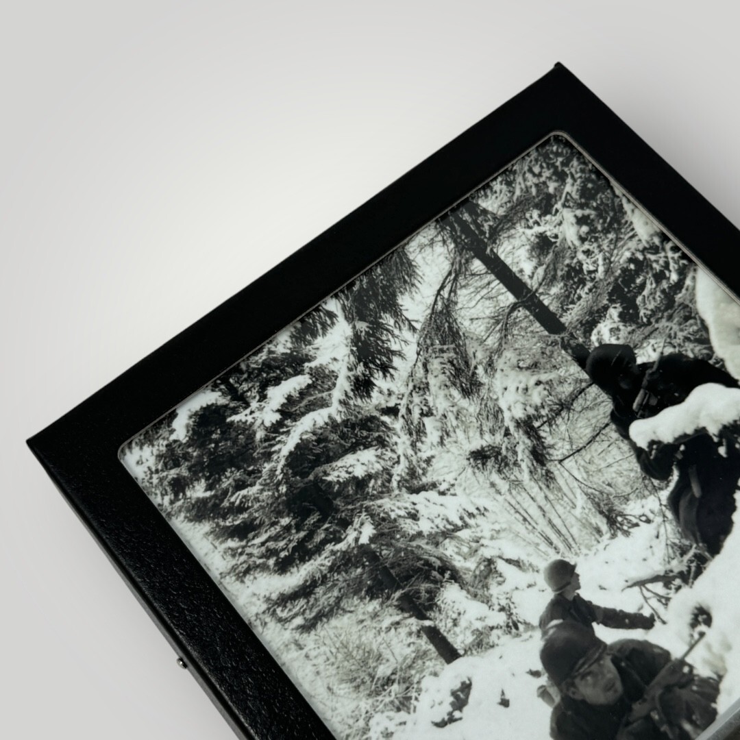 WWII Battle of the Bulge Bastogne Ardennes 1944-45 Military Gift Display COA