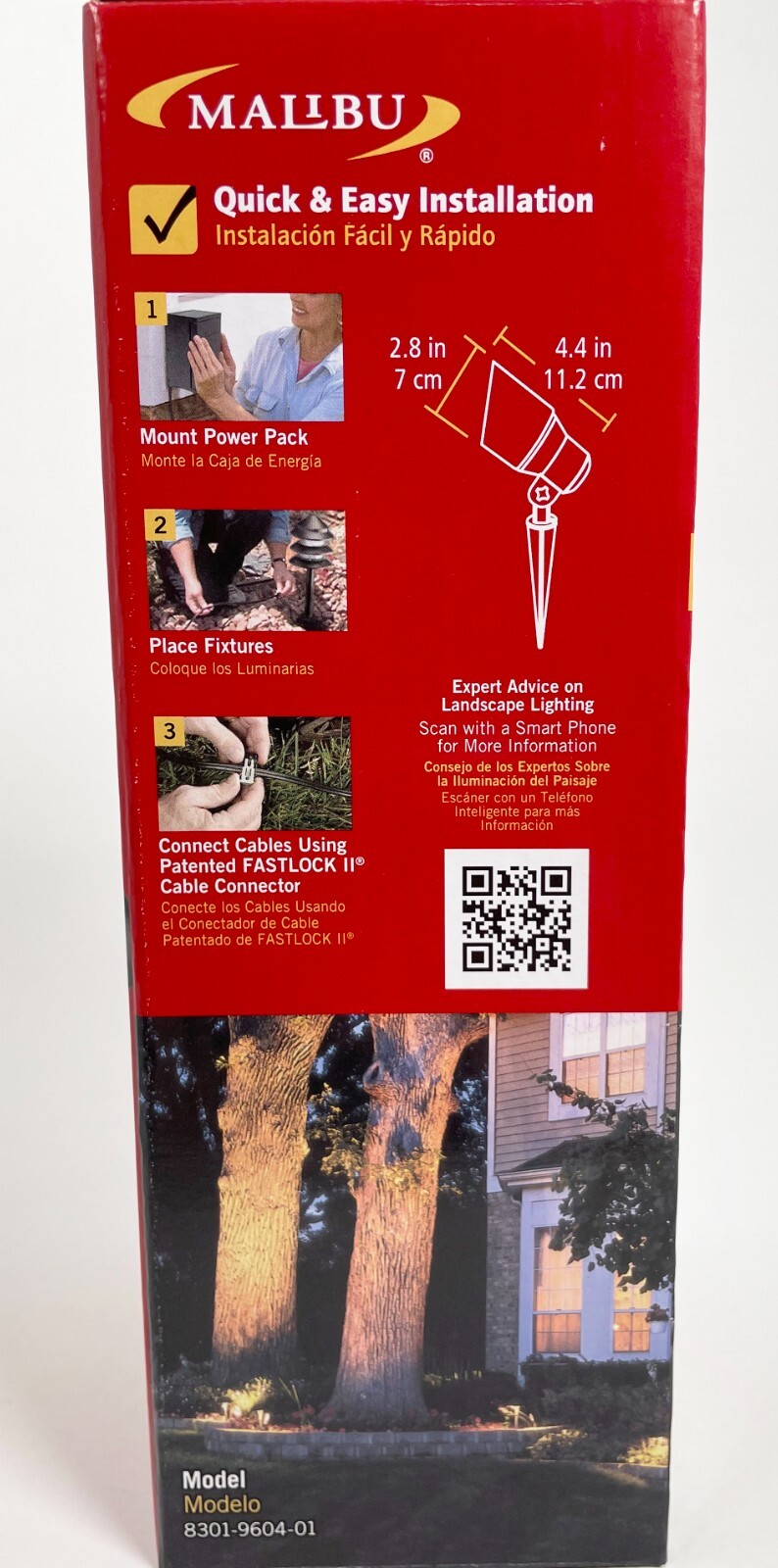 Malibu 9604 20W Landscape Lights Outdoor Floodlight Weatherproof Metal - 4 PACK