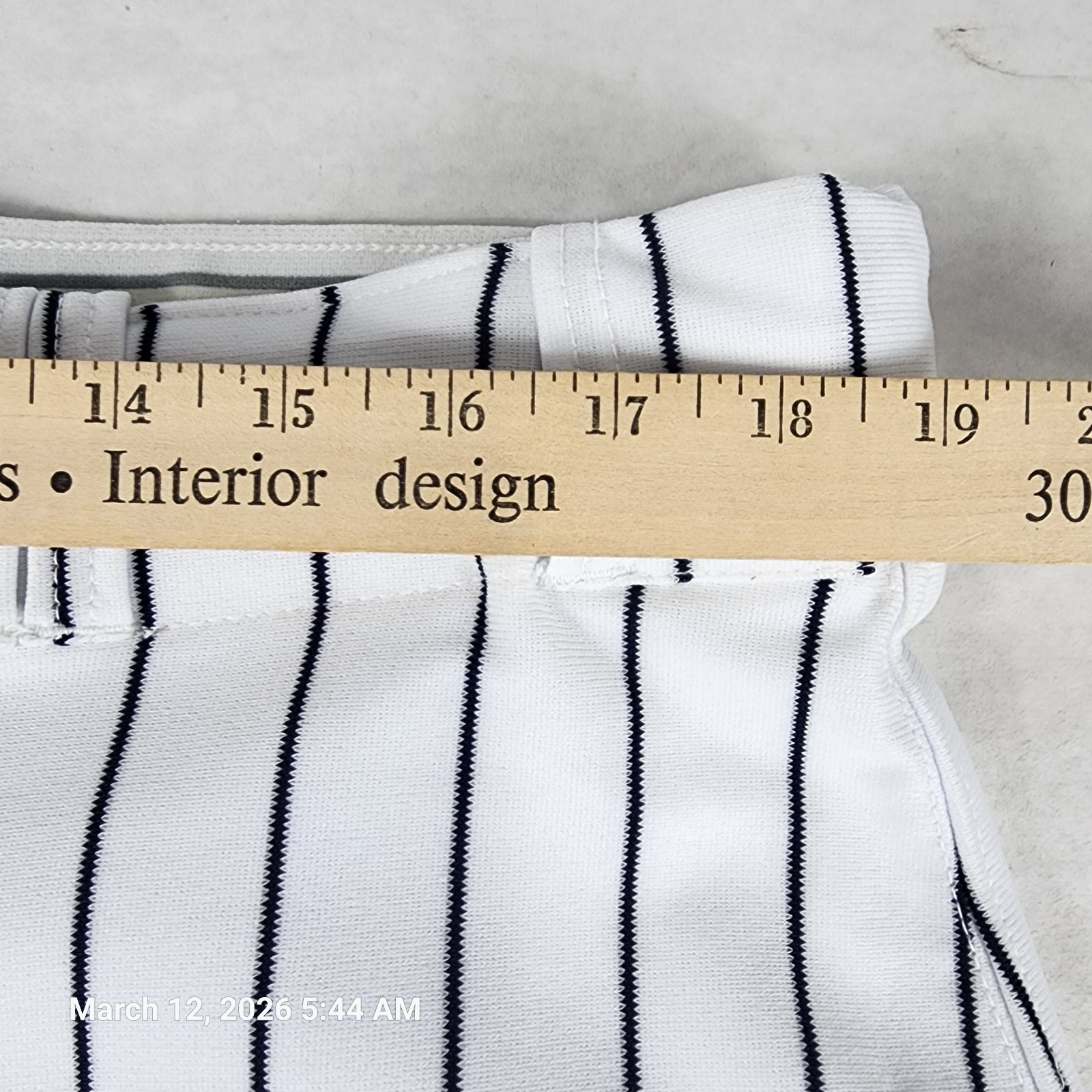 Champro Baseball Pants Men's XL (37"-39") White Pin Striped Elastic Hem No Tags