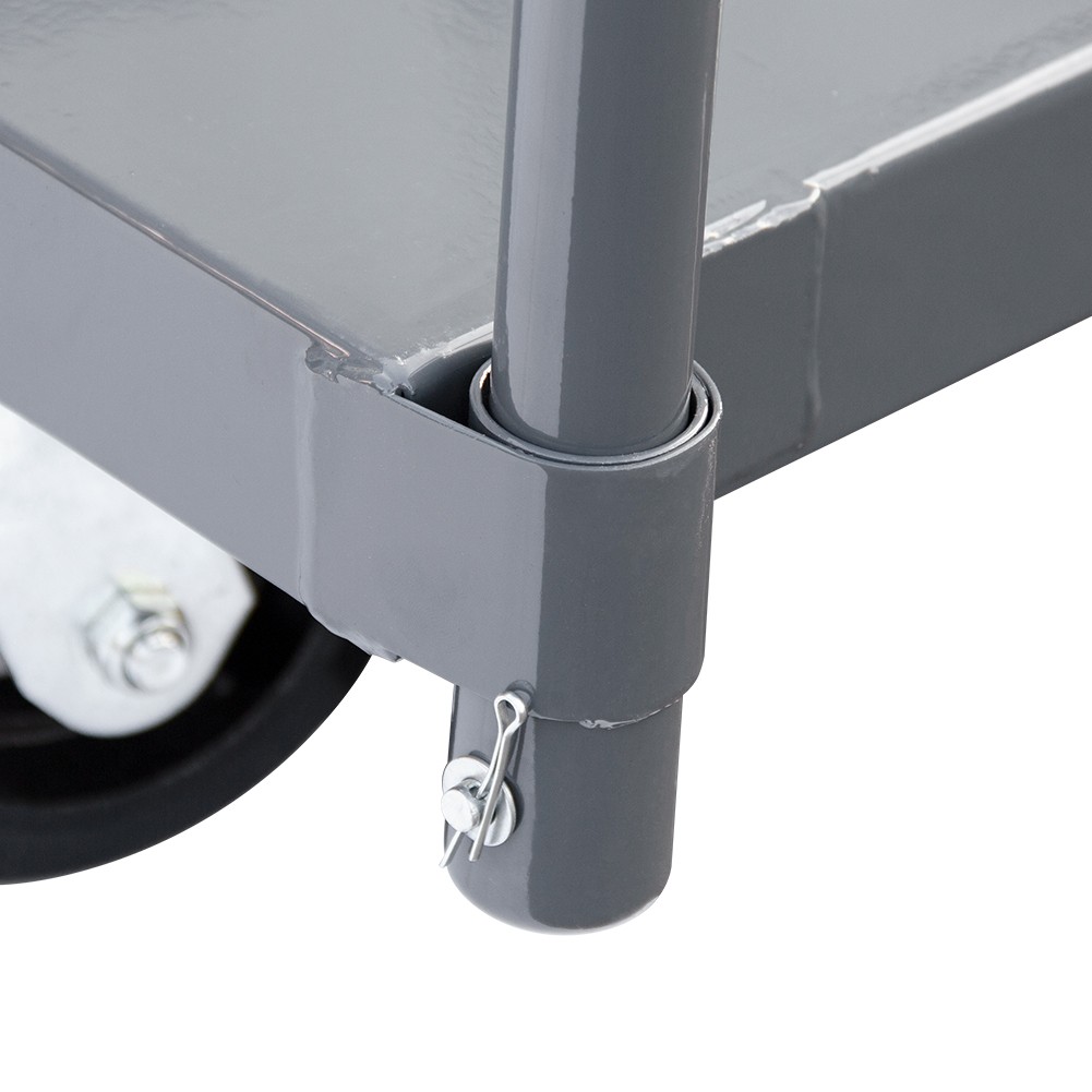 Heavy Duty Industrial Push Cart Steel Platform Truck 72" Lx 36" 2000lb Capacity