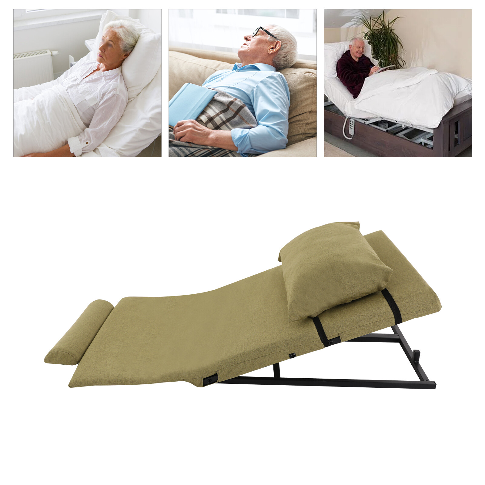 Electric Lifting Mattress Backrest With Remote - Adjustable Comfort Support