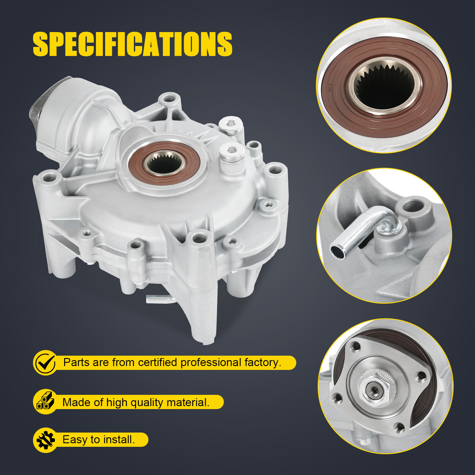 Rear Differential For Polaris SPORTSMAN 850 High Lifter 2016-2022 113.4mm