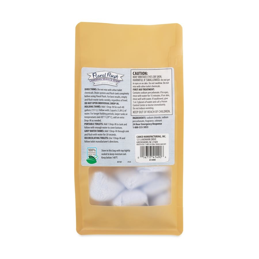 Camco 41490 Floral Flush Lavender Vanilla Drop-ins