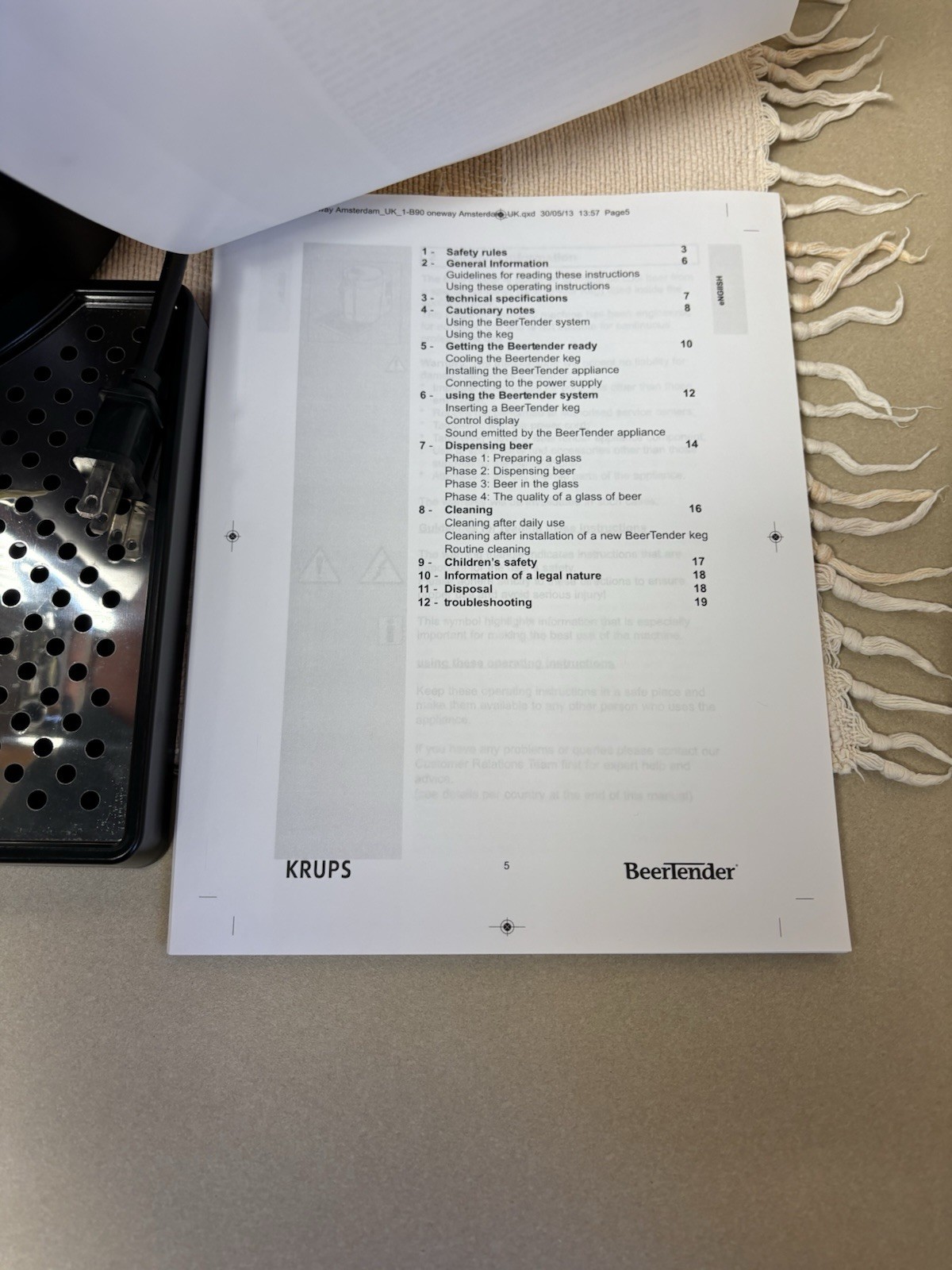 KRUPS BEERTENDER Model VB502 BEER KEG Dispenser With 4 Heineken Tubes ~ Tested