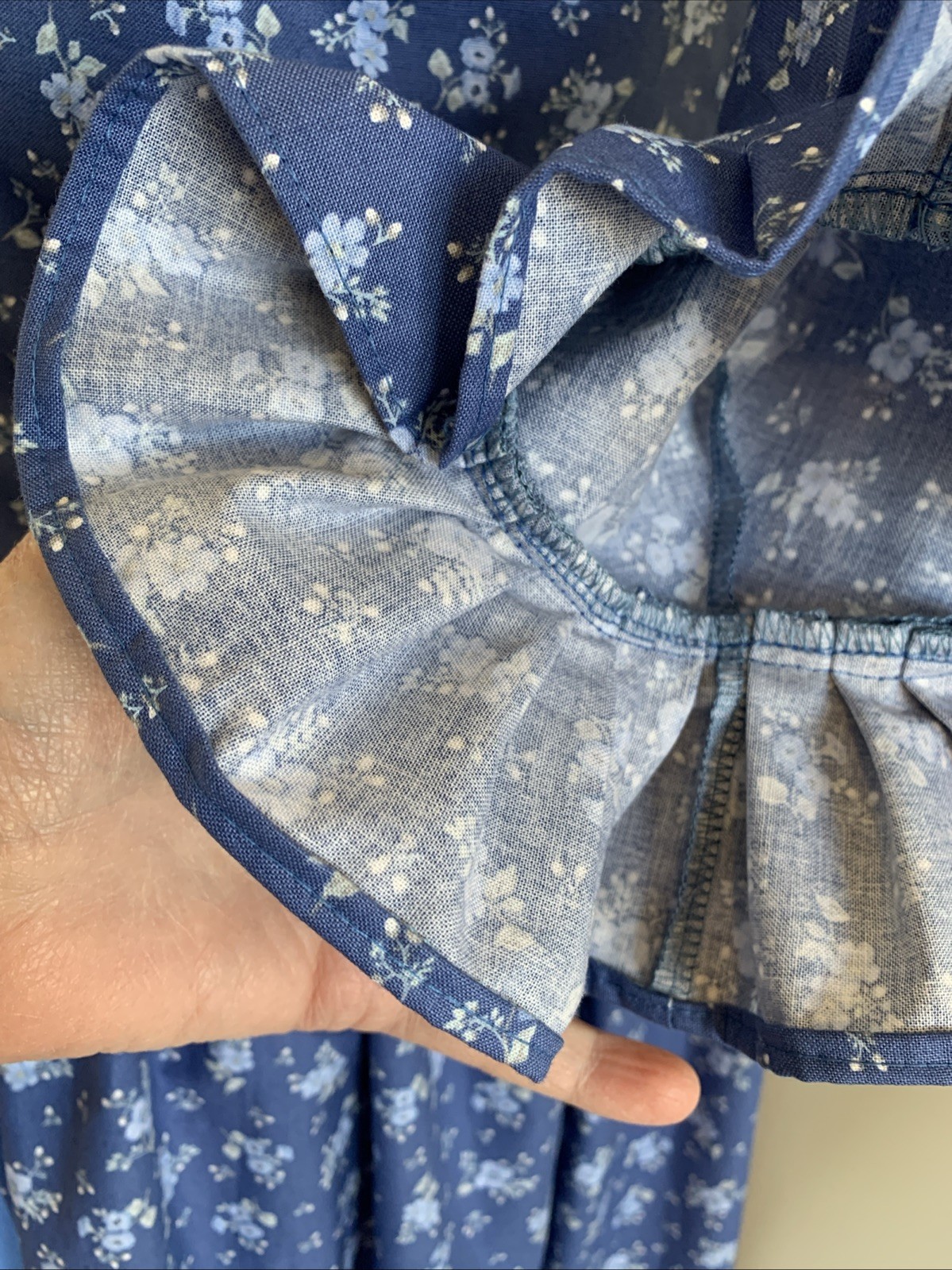 LG Outlander, Colonial, Sprigged Calico Cotton Over Dress/Gown, Polonaise NWOT