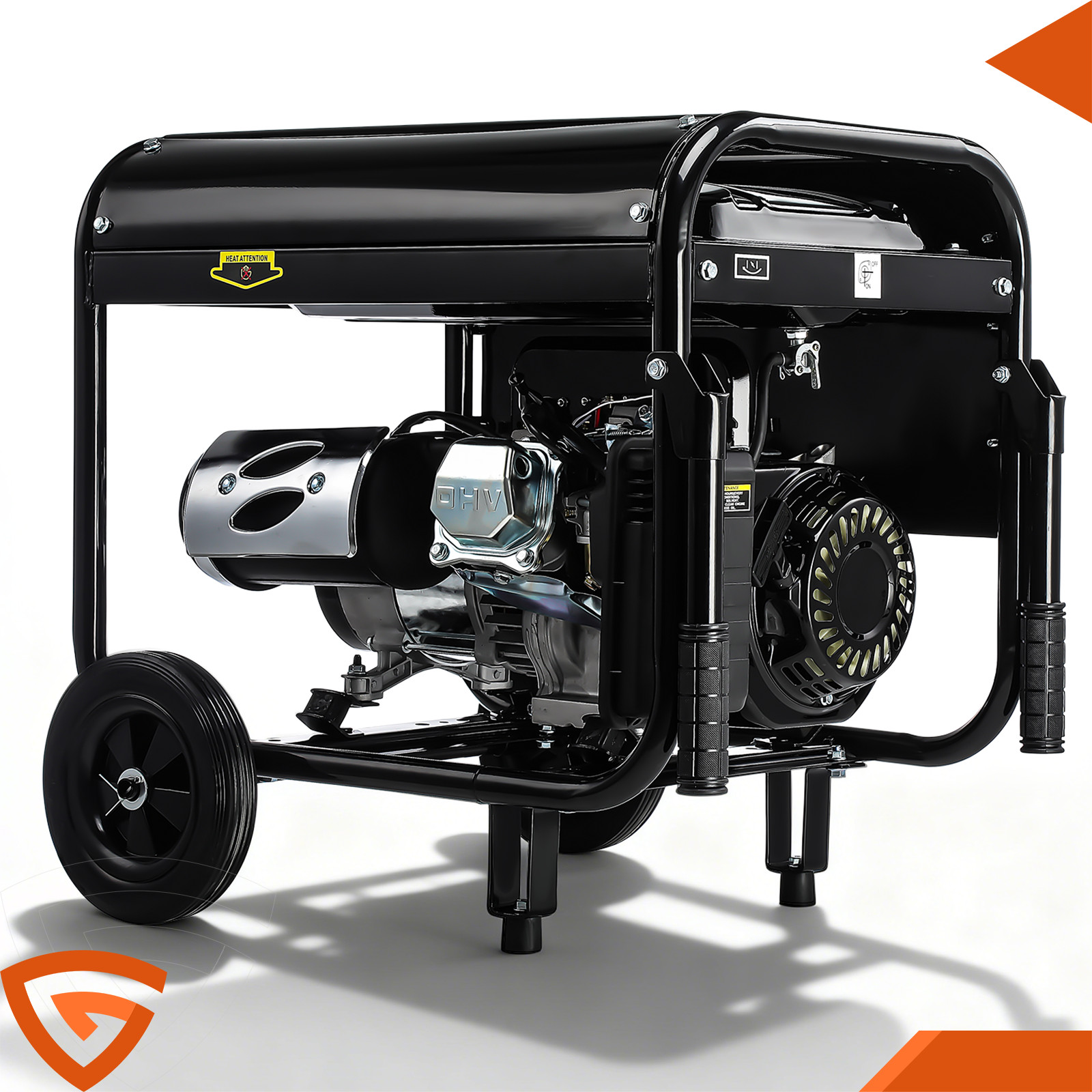 5000W Portable Inverter Generator Gas Powered Electric Start For Home Backup