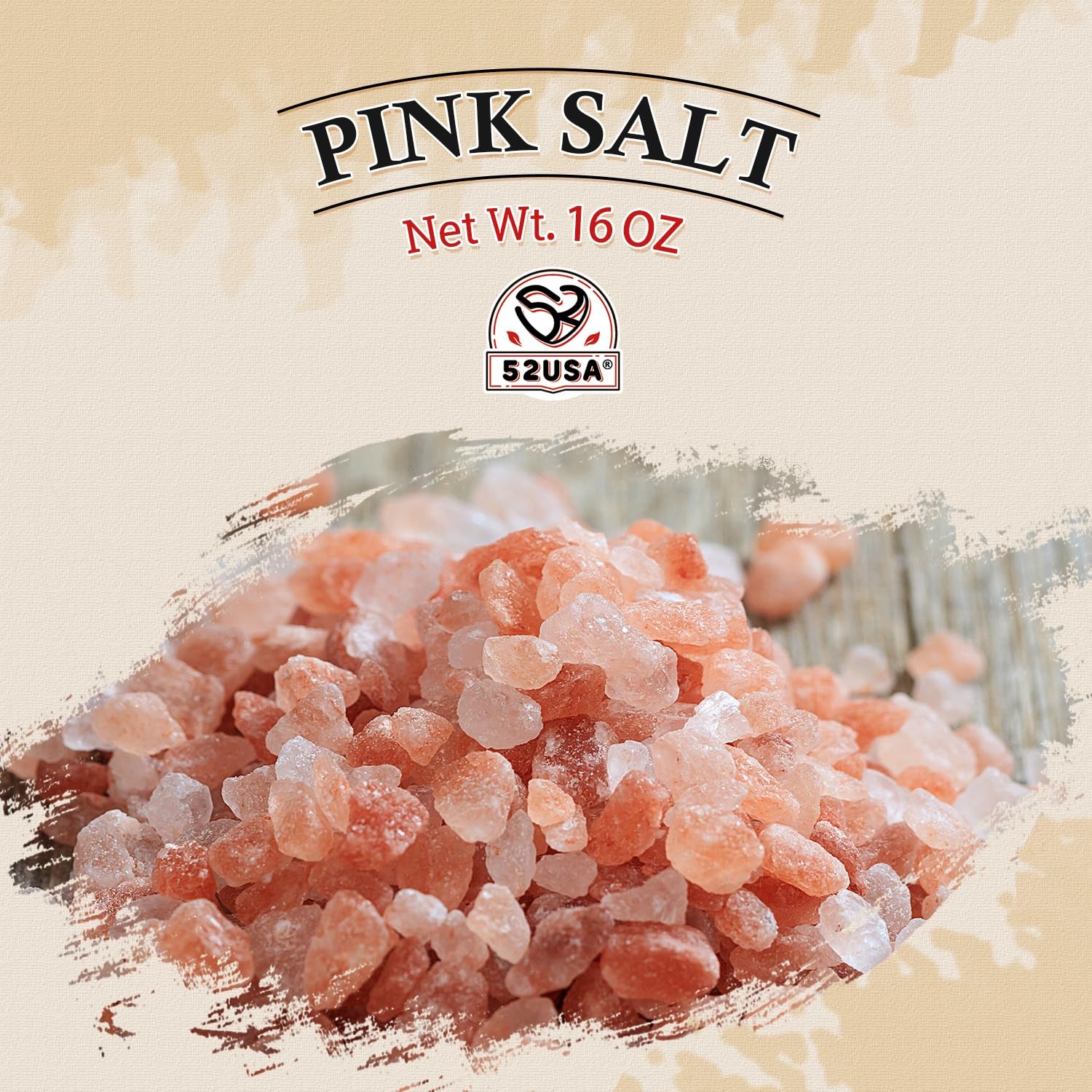 Himalayan Pink Salt Coarse, Coarse Grain 1 Lb, Pink Himalayans Sea Salt, Sea Sal