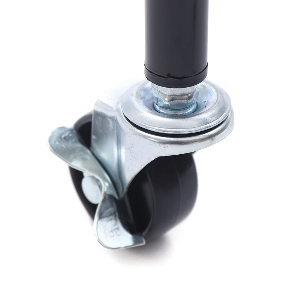 Clothing Rack Garment Rack Clothes Hanger Rolling Base w/ 2 Metal Basket Retail