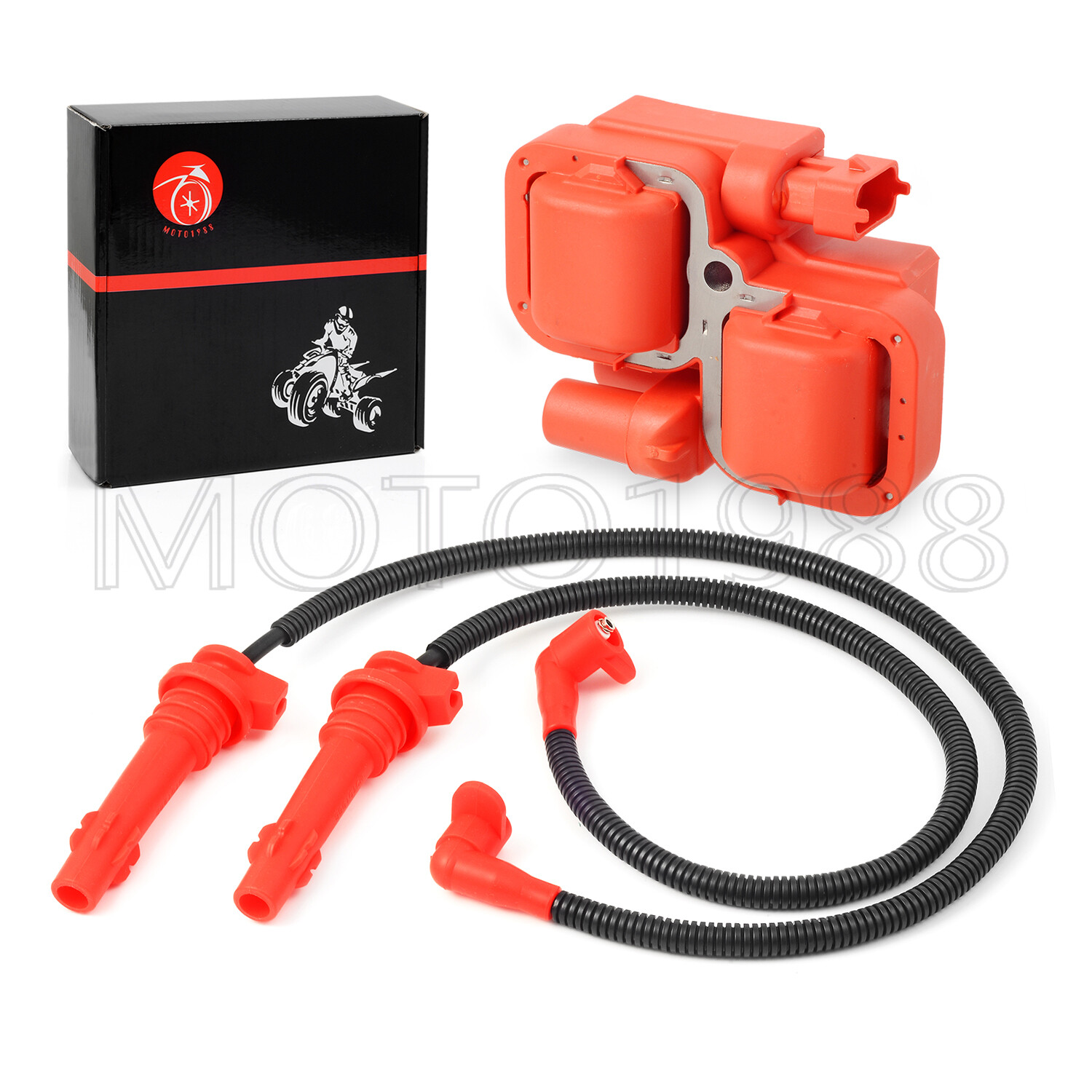 FOR Polaris Rzr Xp 900 4 900 Ignition coil Spark plug & Wire Cap 2011 2012-2014