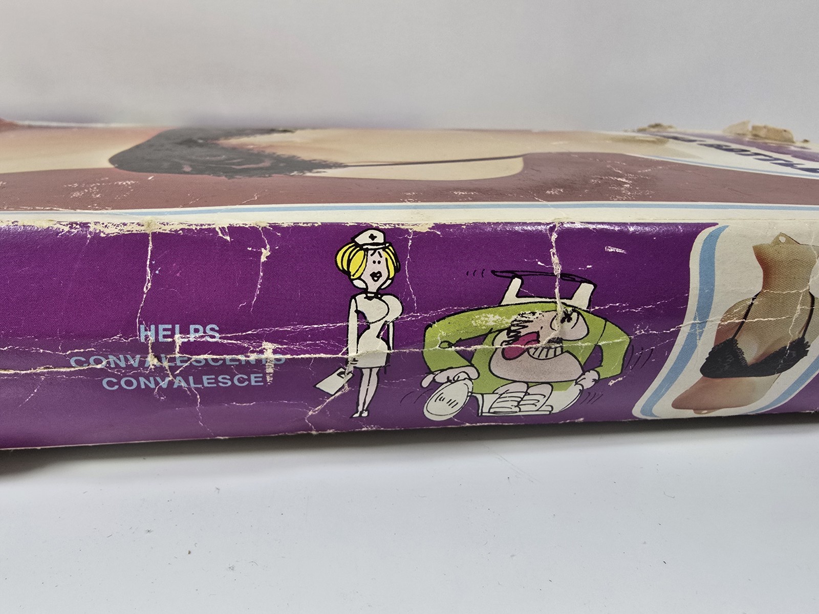 Rare Vintage 1973 Poynter Huggin Rubber Hot Water Bottle Novelty Removable Bra