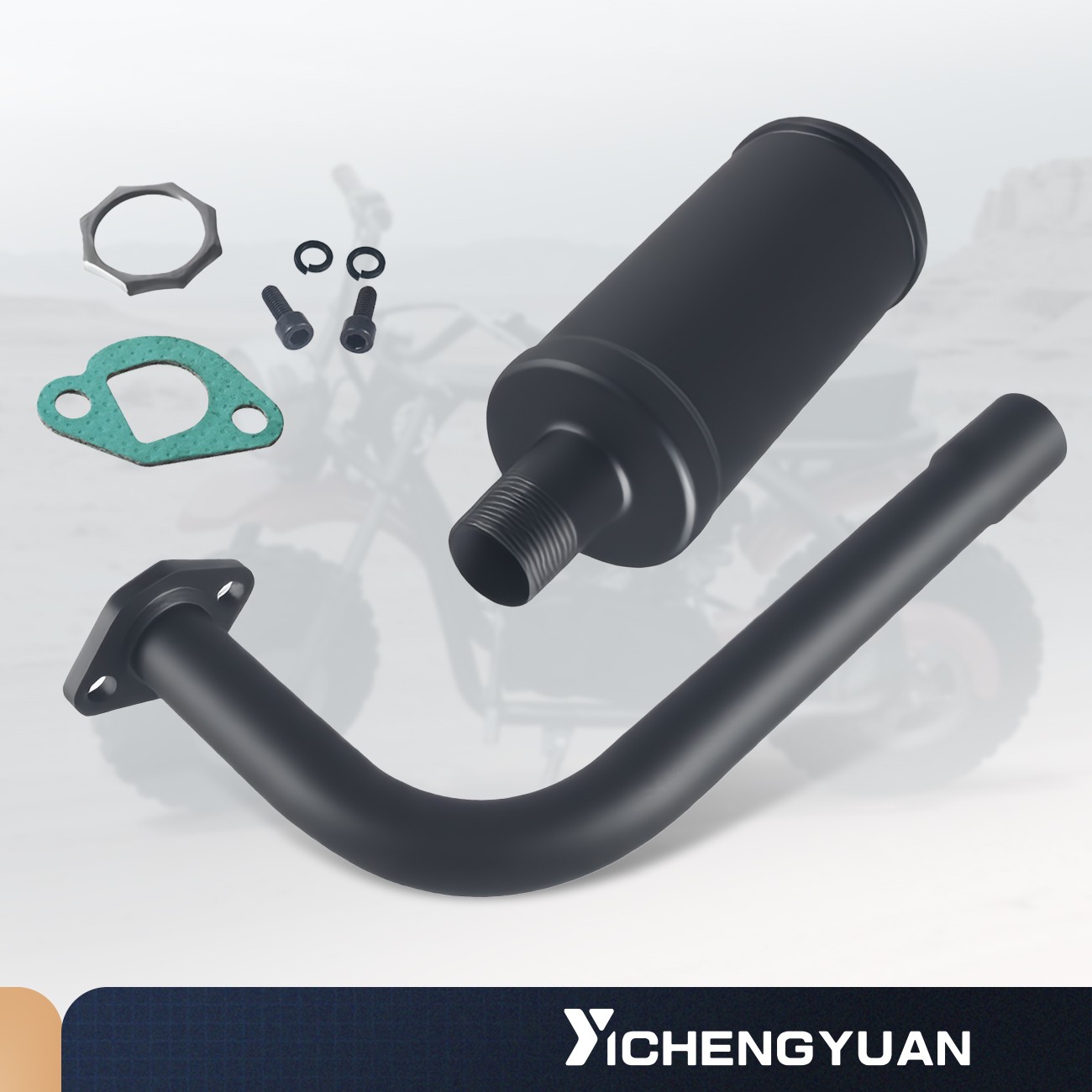 Exhaust Pipe Muffler For Predator 196cc 212cc GX200 Coleman CT200U Mini Bike