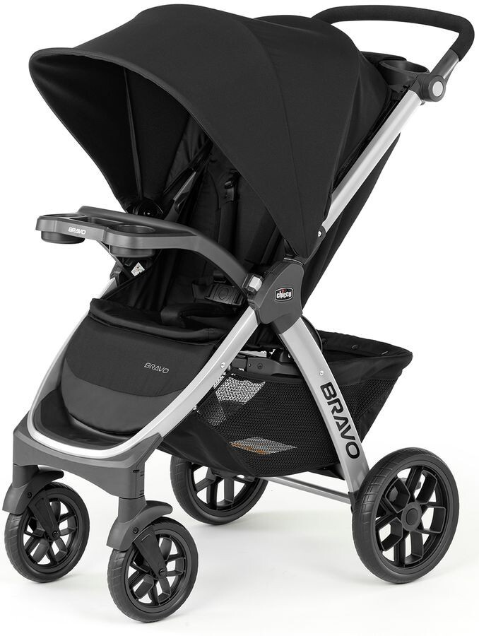 Chicco Bravo Quick-Fold Stroller Black New, Creased Box