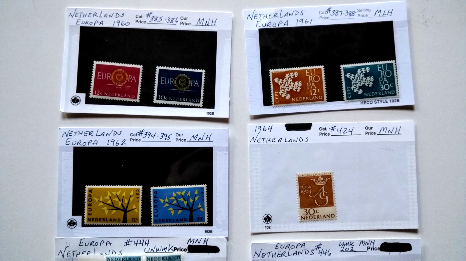 Netherlands Stamp Collection- Used / MH / MNH On Pages / Stock Cards