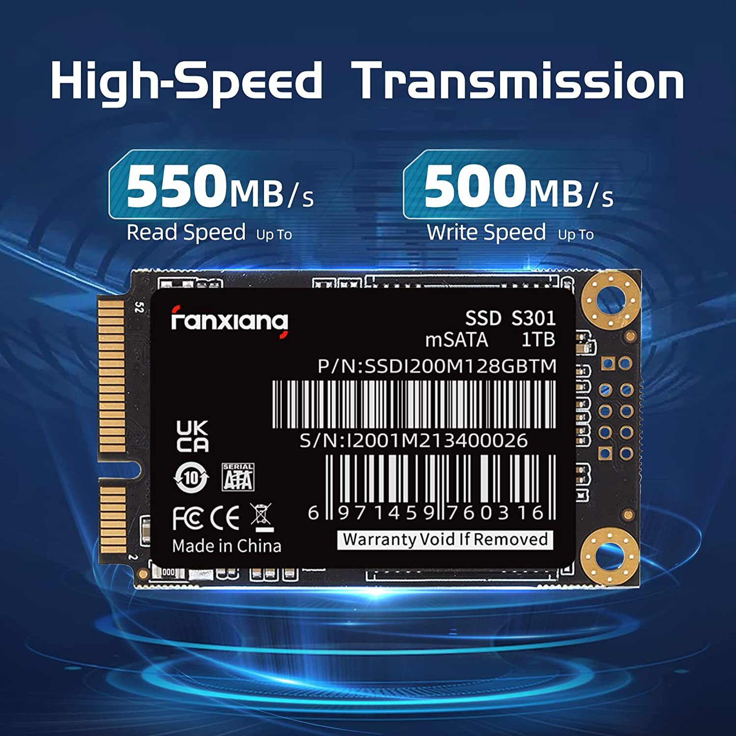 Fanxiang 2TB 1TB 512GB 550MB/S MSATA SSD Solid State Drive 6Gb/s PC/Laptop lot