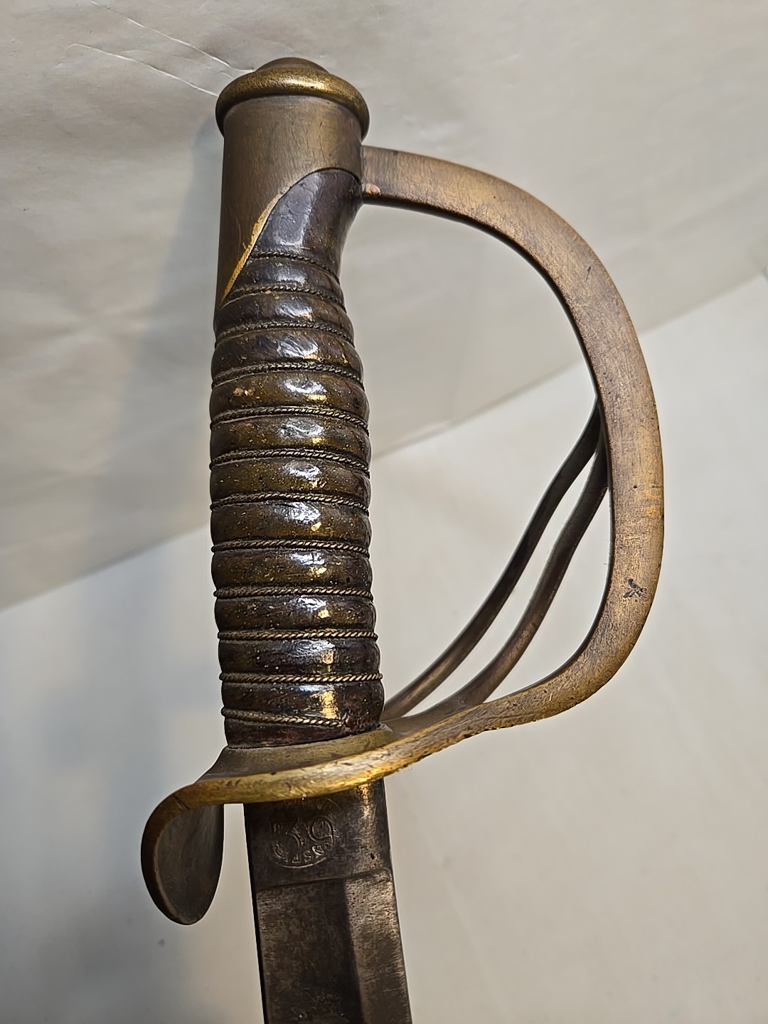 Mansfield & Lamb Civil War Model 1860 Cavalry Sword w/Scabbard - 1863