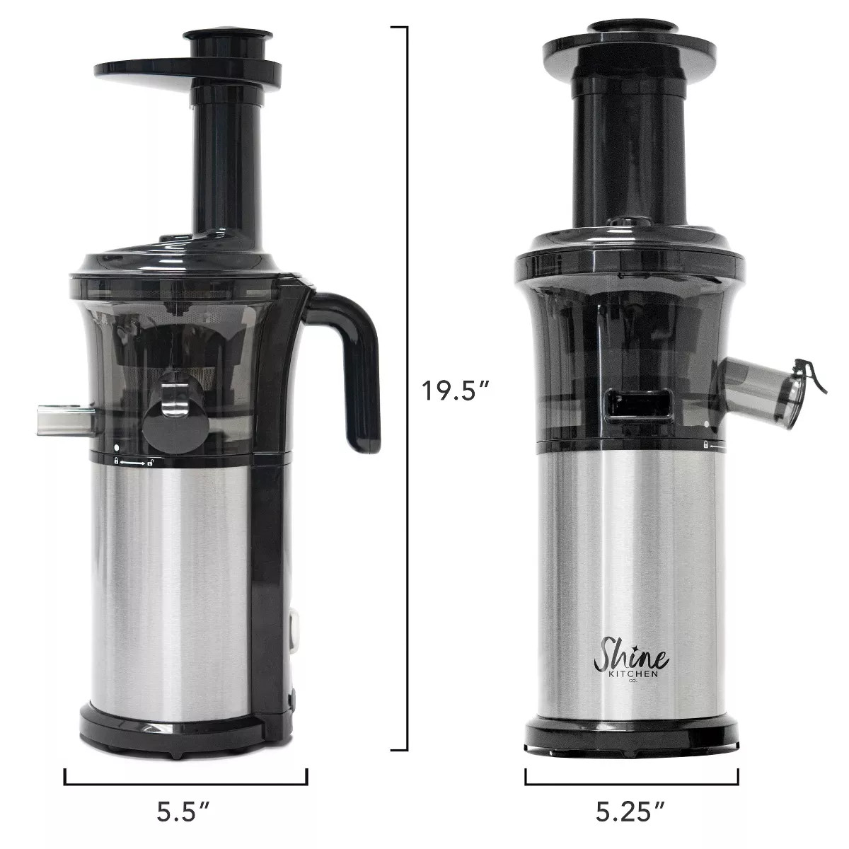 Tribest Shine Kitchen Co. Cold Press Vertical Slow Juicer