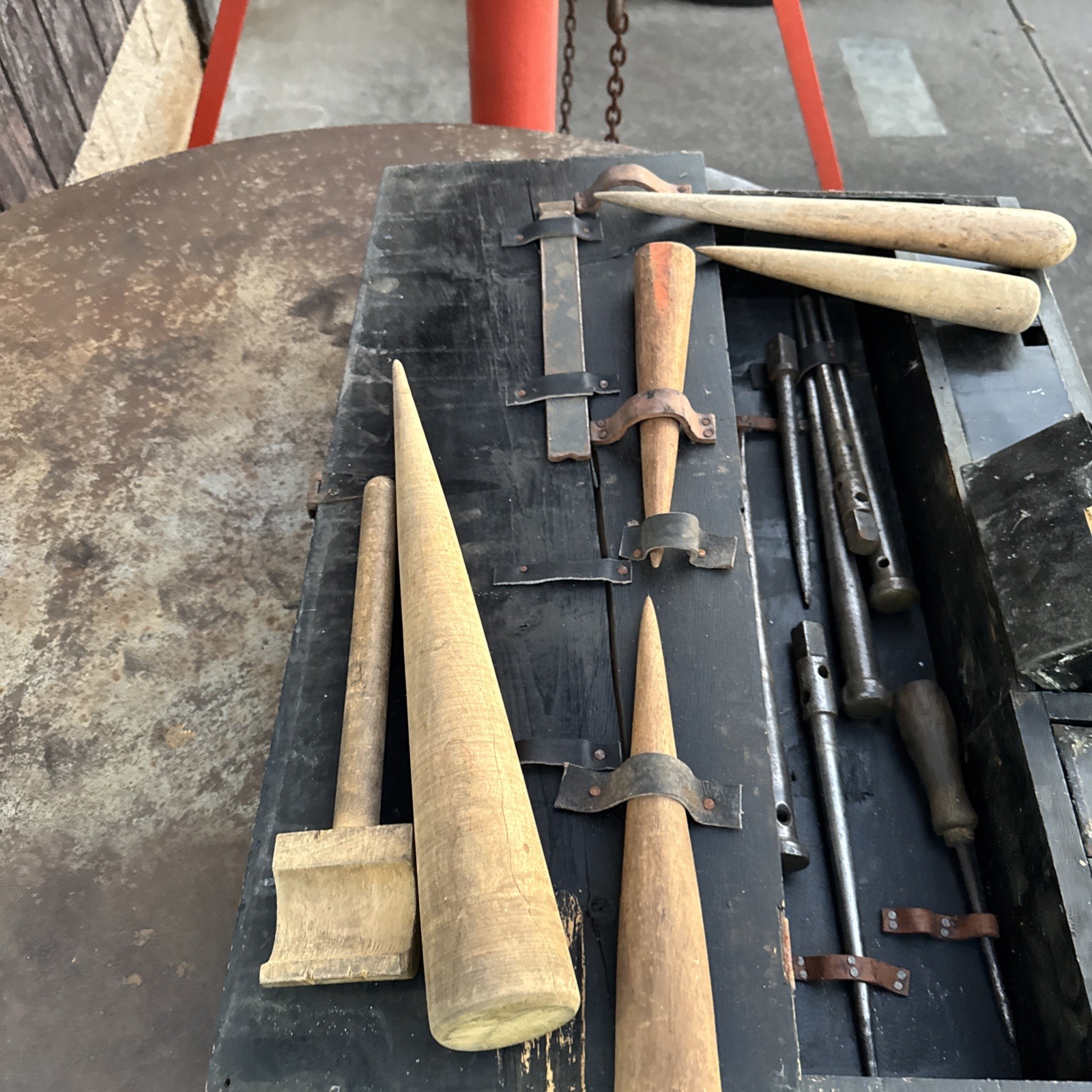 Vintage Sailor's Wood and Steel Rope Repair Fid Very Old and Heavy Nautical