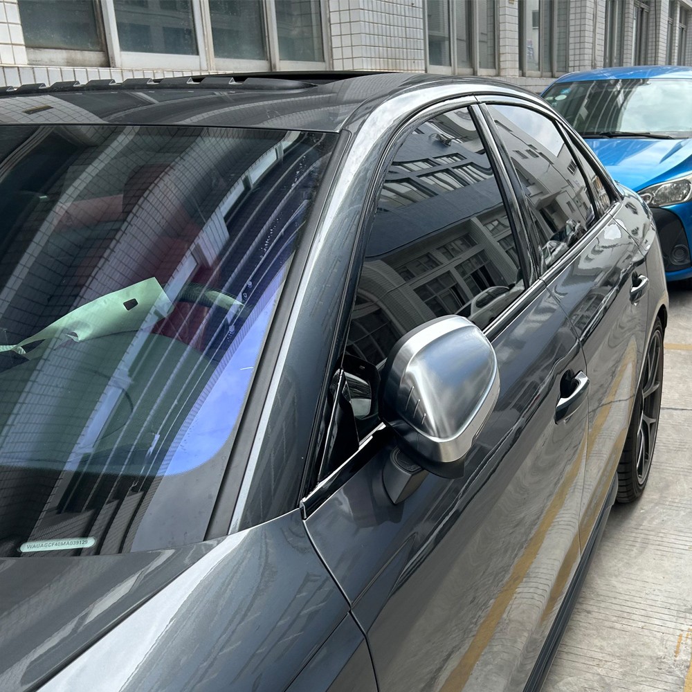 Glossy Black Chrome Delete Window Trims For Audi A4 S4 B9 2017-2025