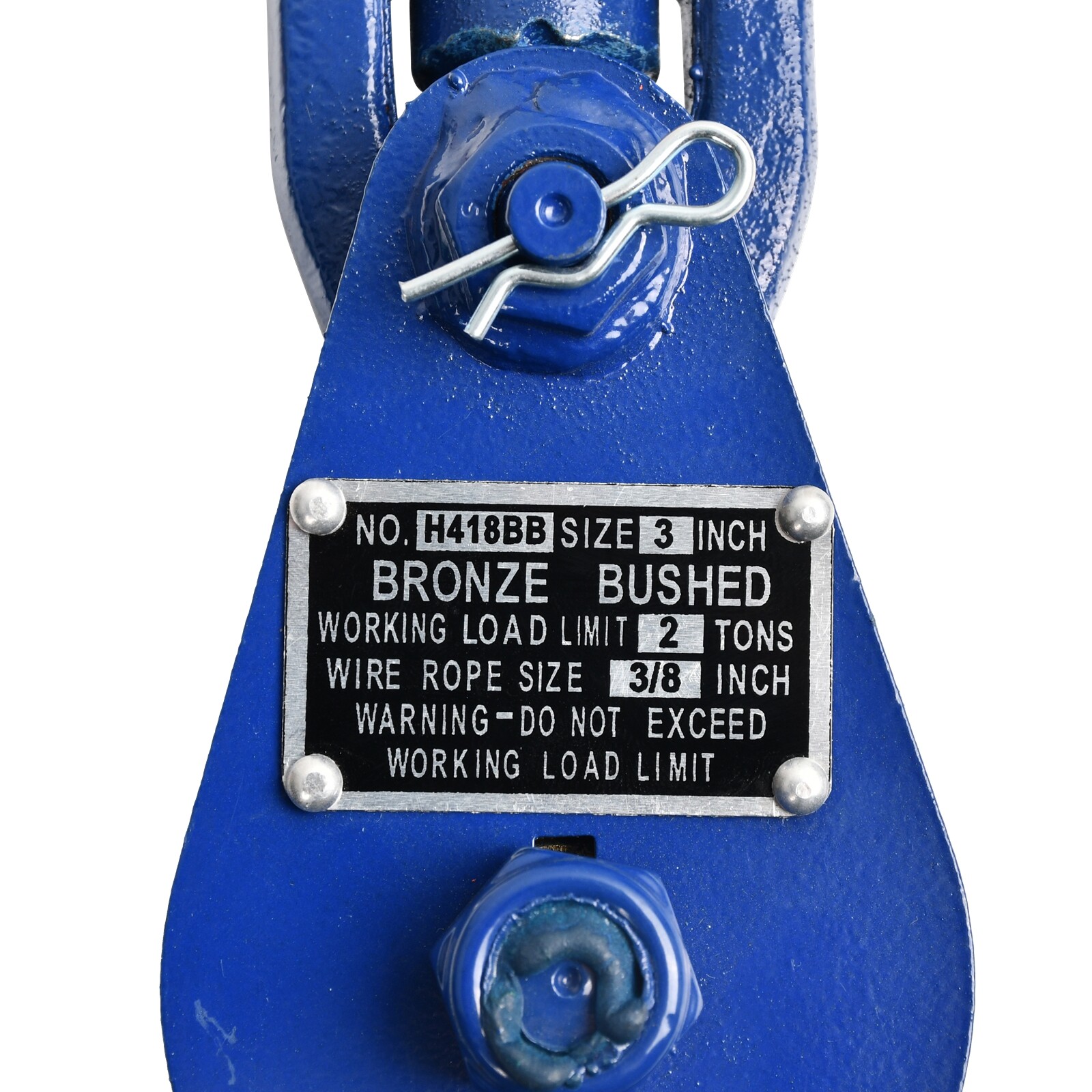 2/4/8 Ton Snatch Block with hook For Wire Rope Cable size 3/8"/1/2"/ 3/4"