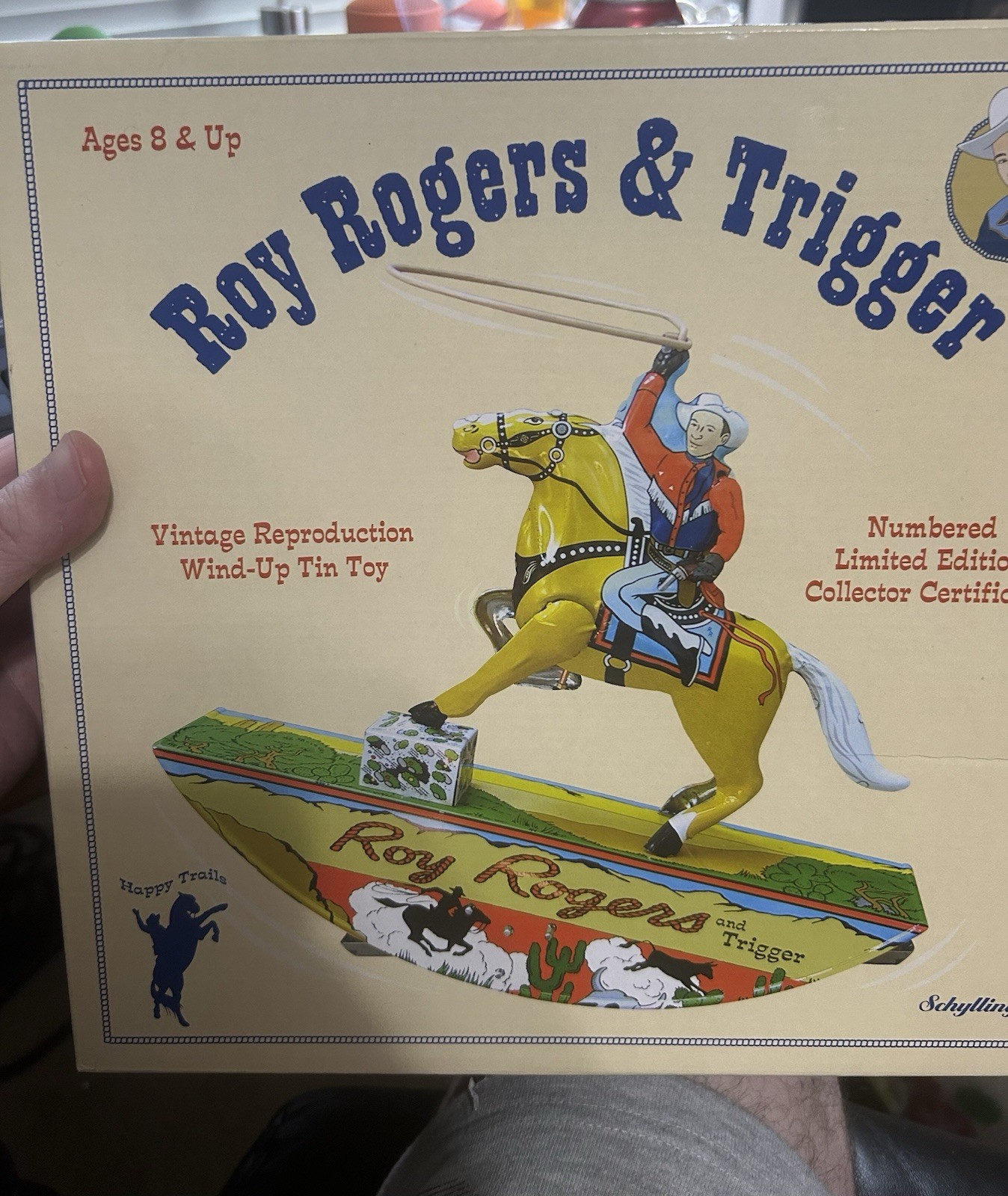 Roy Rogers And Trigger Vintage Reproduction Wind Up Toy