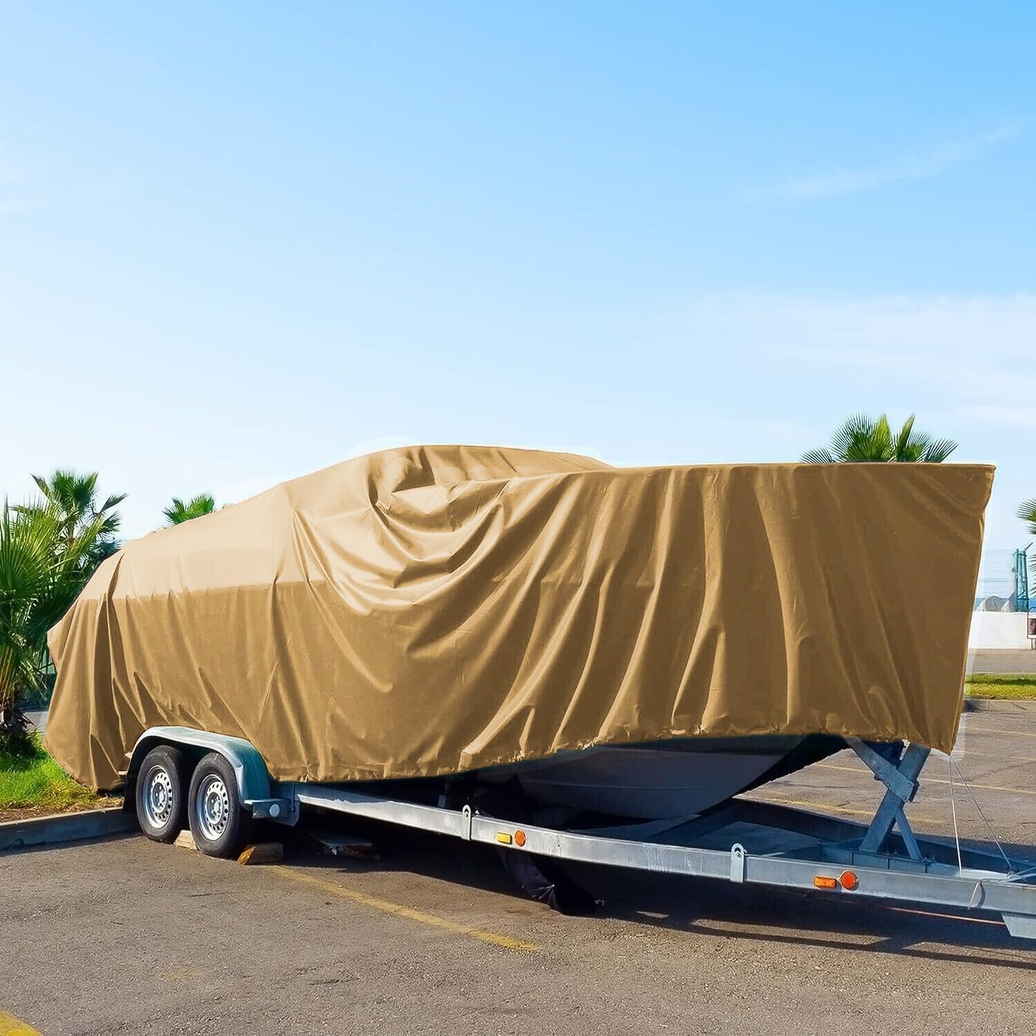 16 MIL Thick Ultra Heavy Duty Beige Tarp 3ply Waterproof 9.5oz UV Protected