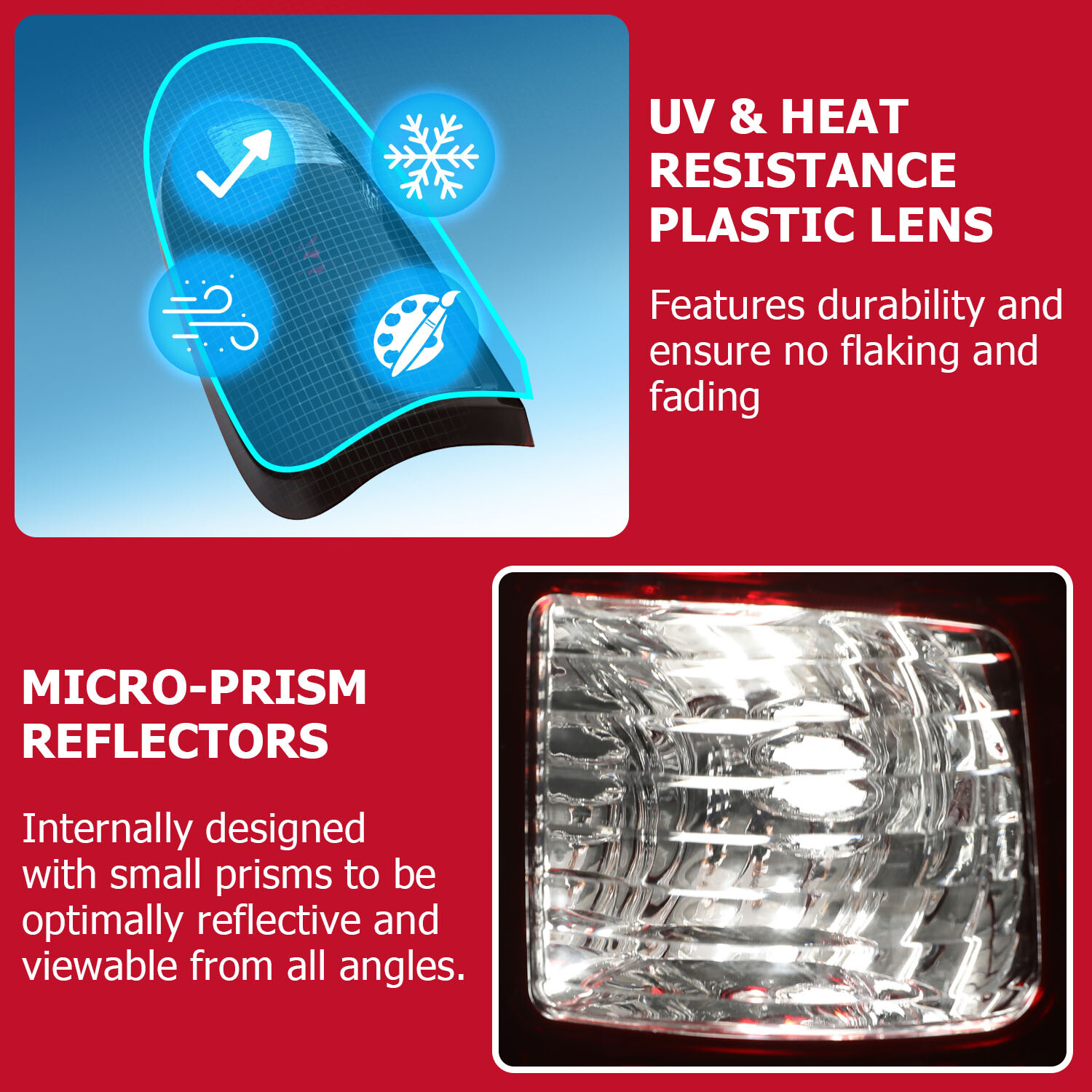 Red Smoke For Ford F250 F350 F450 F550 Super Duty 2008-2016 Tail Lights Pair