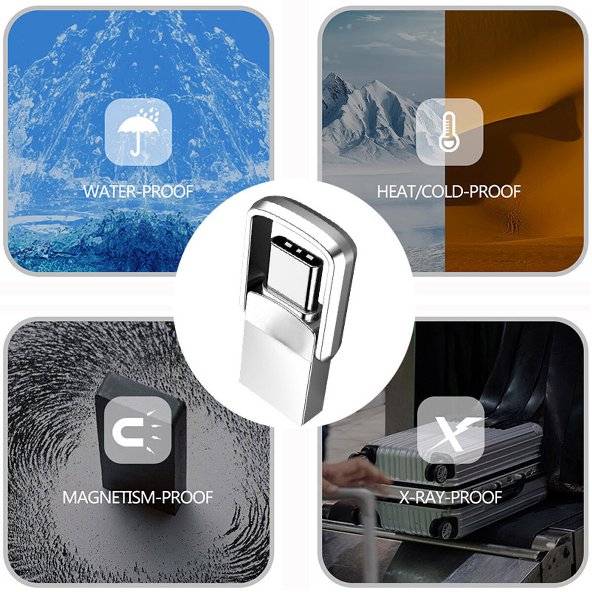 1/2TB Type C/USB-A USB 3.0 Flash Drive Thumb Drive Memory Stick for PC Lapto LOT