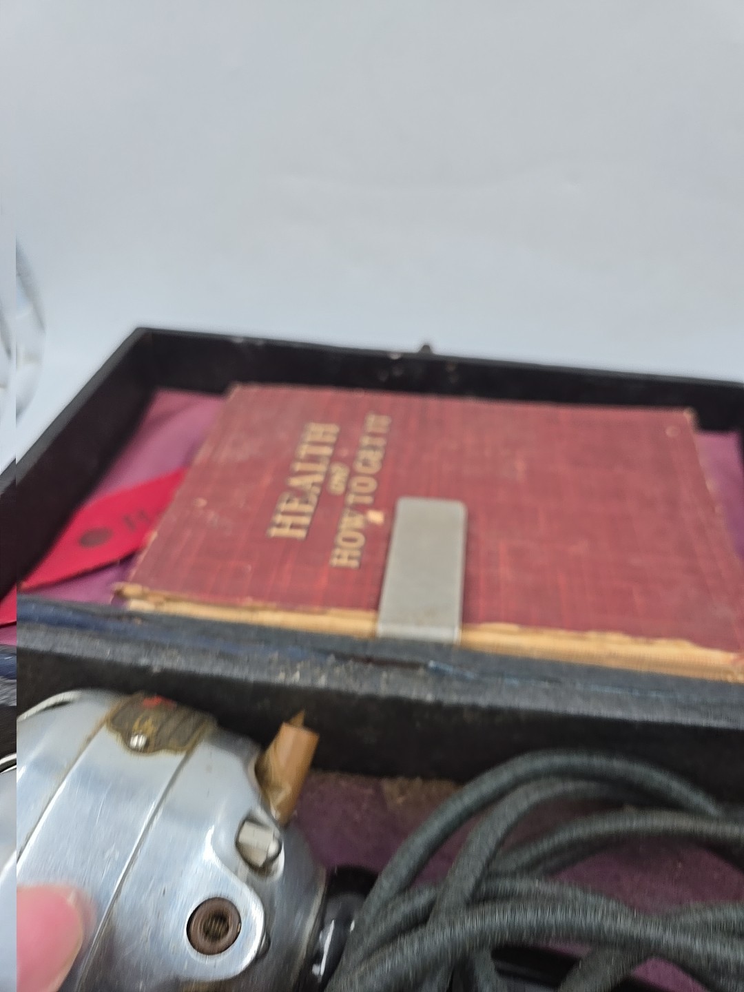 Hamilton Beach Vibrator Machine 1902 W/ Old Book And Box