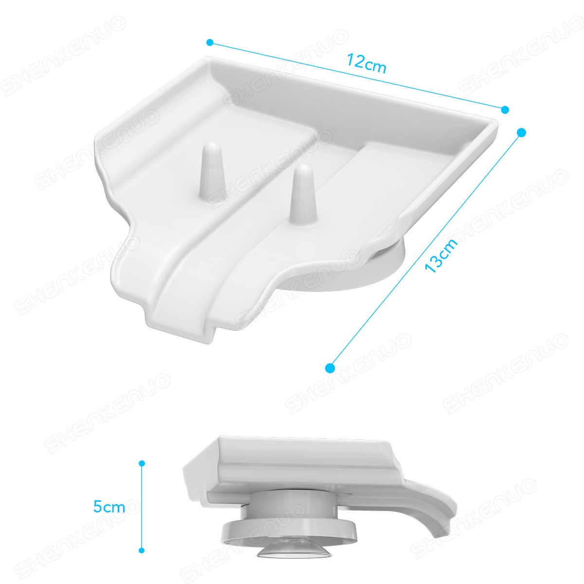 Plastic Soap Dish for Shower,Set of 1 Shower Soap Holder,Self draining Bar Soap