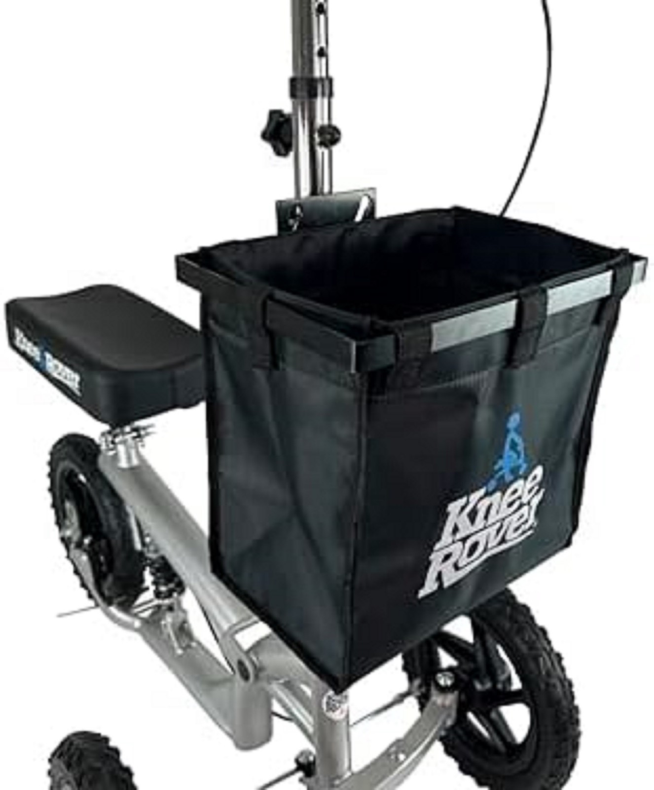 KneeRover Deluxe Knee Scooter Basket Accessory with Large Capacity - Knee Rover