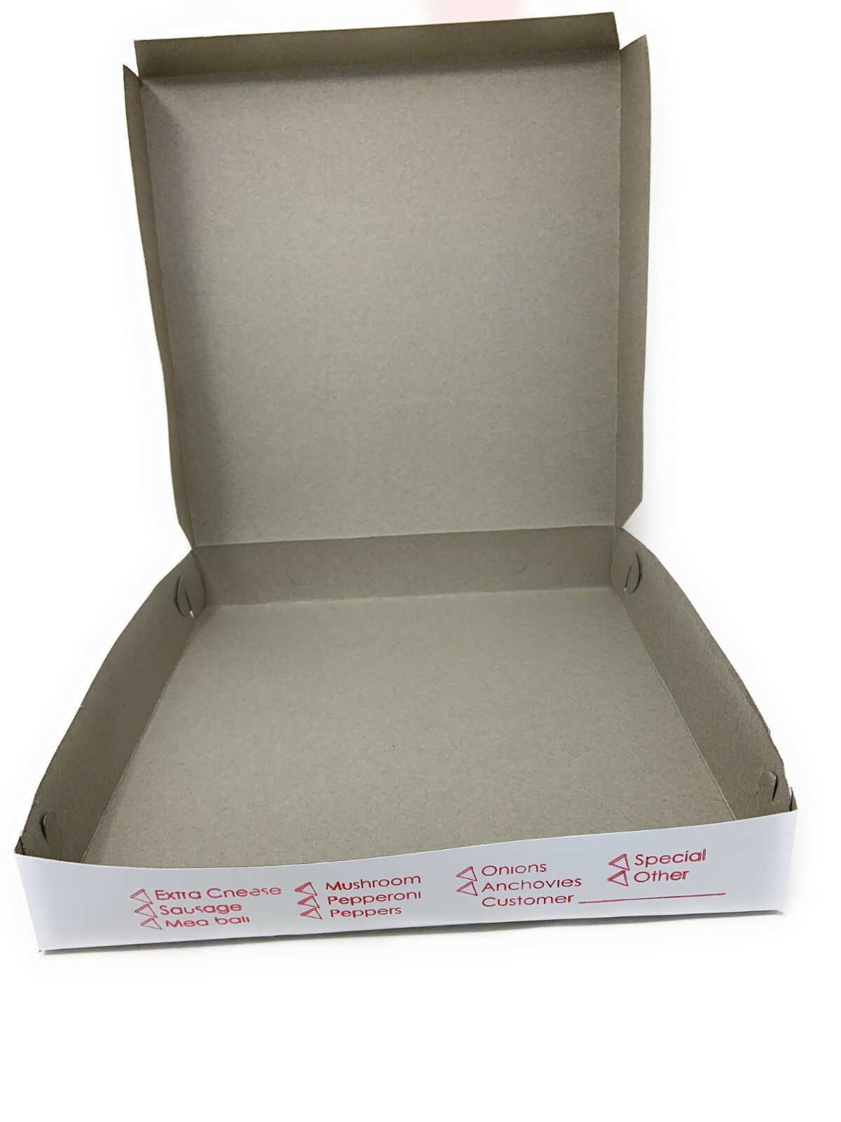 10" Pizza Box by Rock Tenn, 10" Length x 10" Width x 1.75" Depth, Clay Coated |