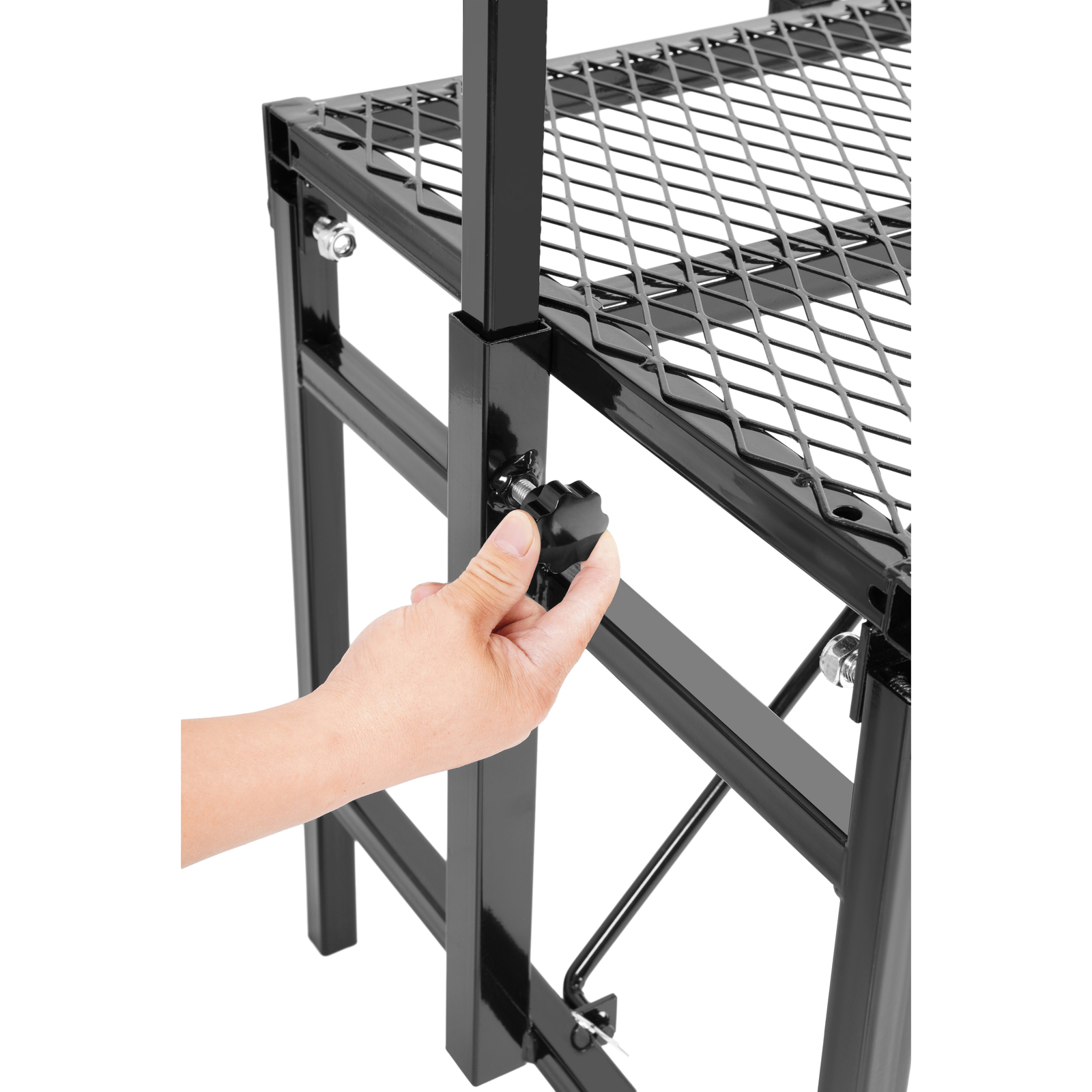 Goat Horned Milking Stand w/ Feed Bin For Sheep Trimming Hoof Adjustable size