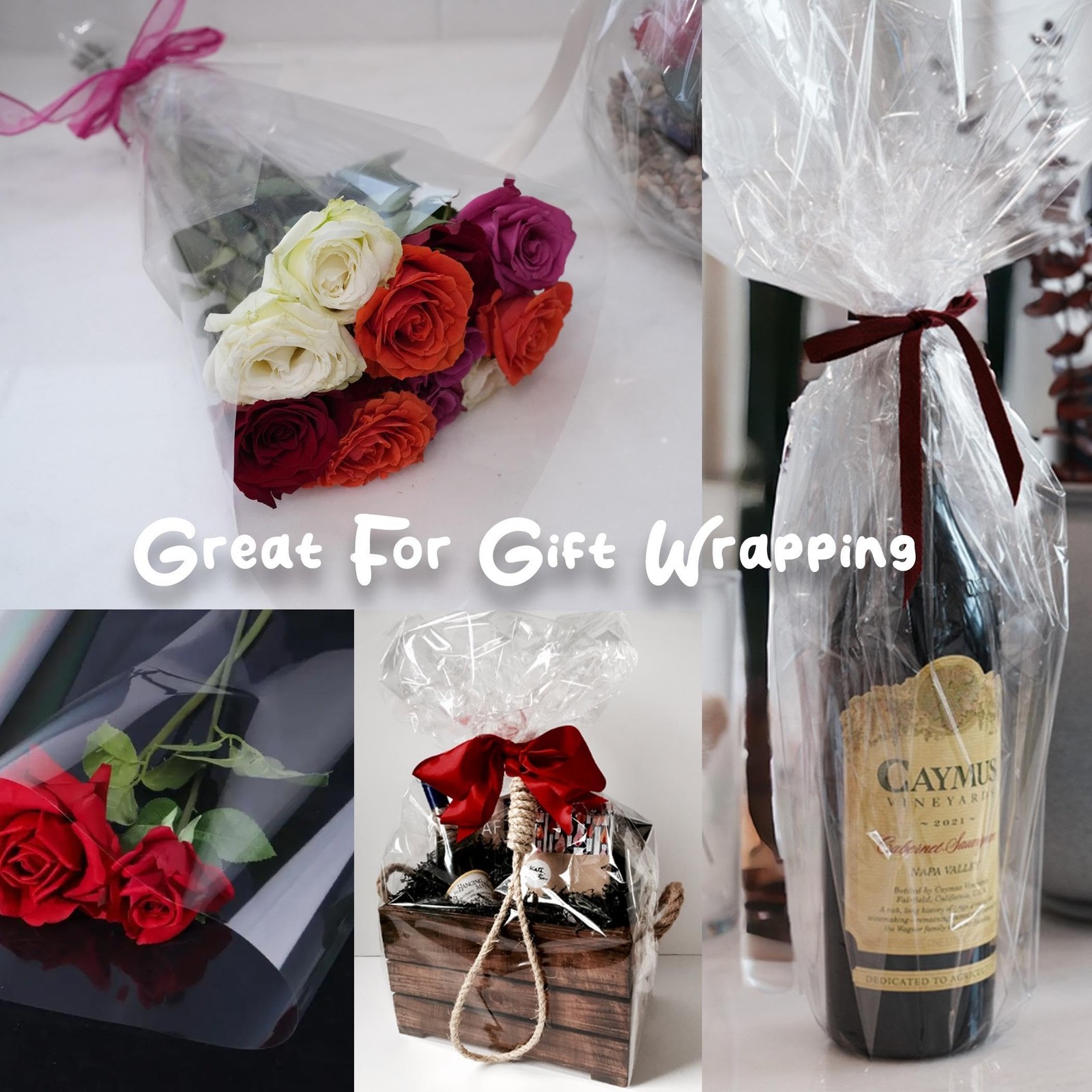 Craft And Party Clear Cellophane 1 Count (Pack of 1), - 16" x 100ft