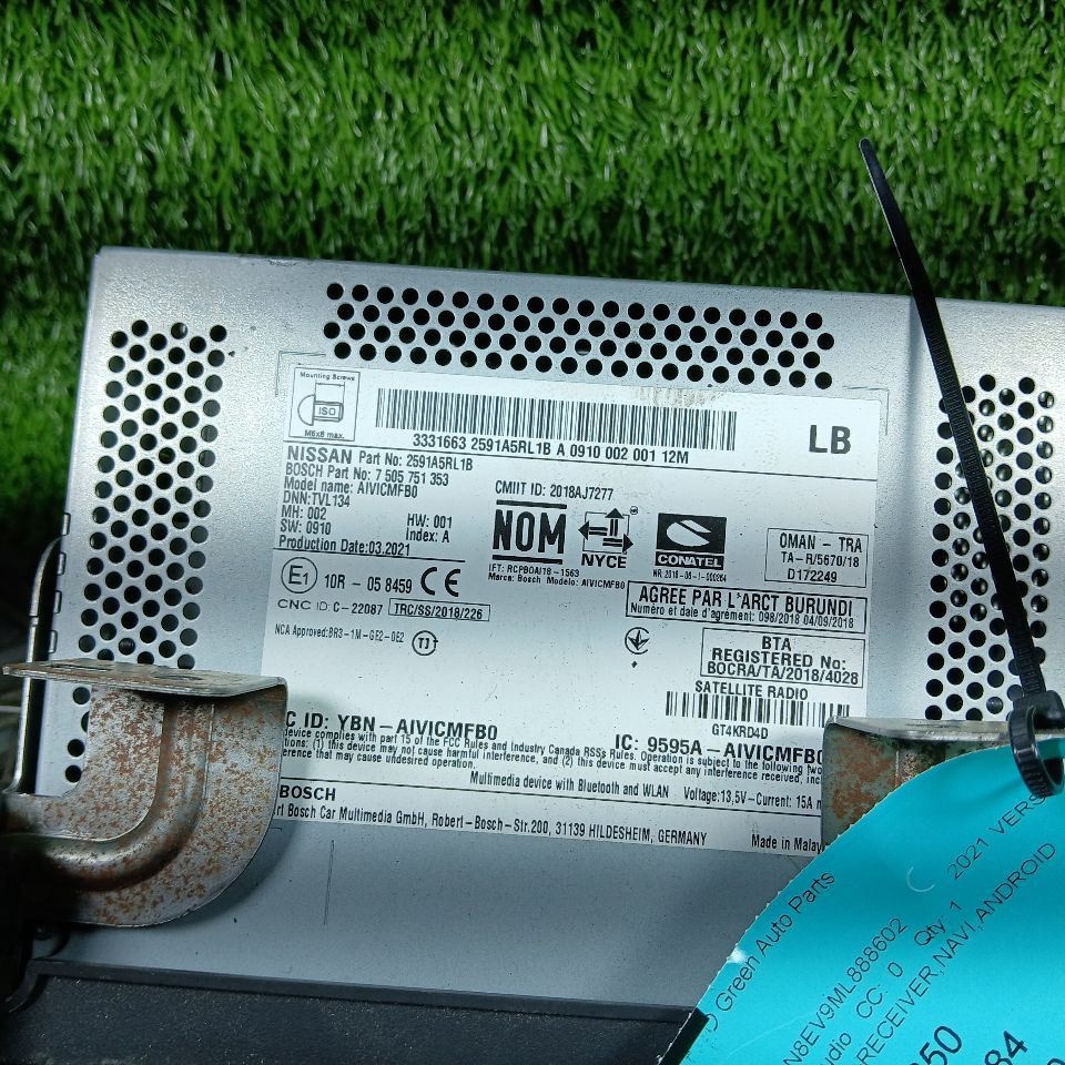 Audio Equipment Radio Display And Receiver Fits 20-22 VERSA 589936