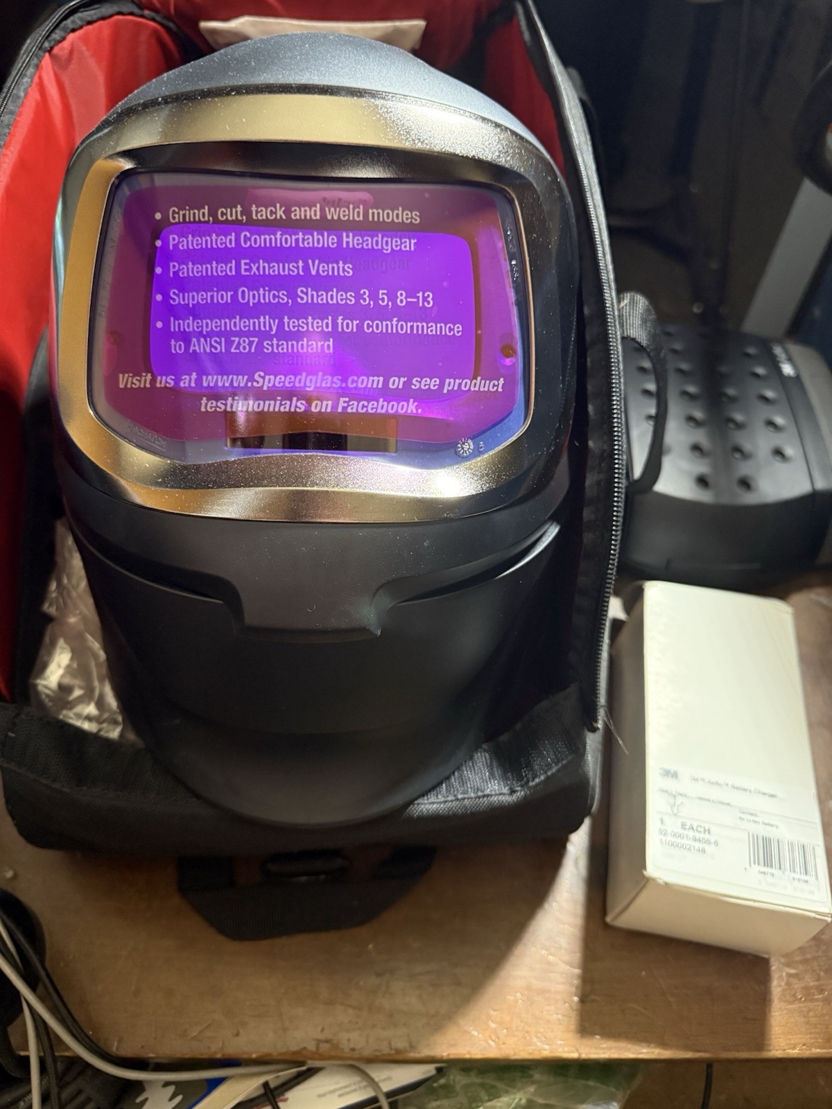 3M Speedglas 9100 MP Darkening Welding Helmet w/ Adflo PAPR